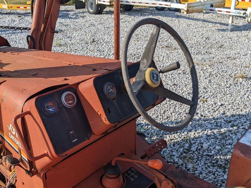 Steering dash area on a Used Ditch Witch 4010 Backhoe Trencher sold by Maverick, Inc. located in Story City, Iowa