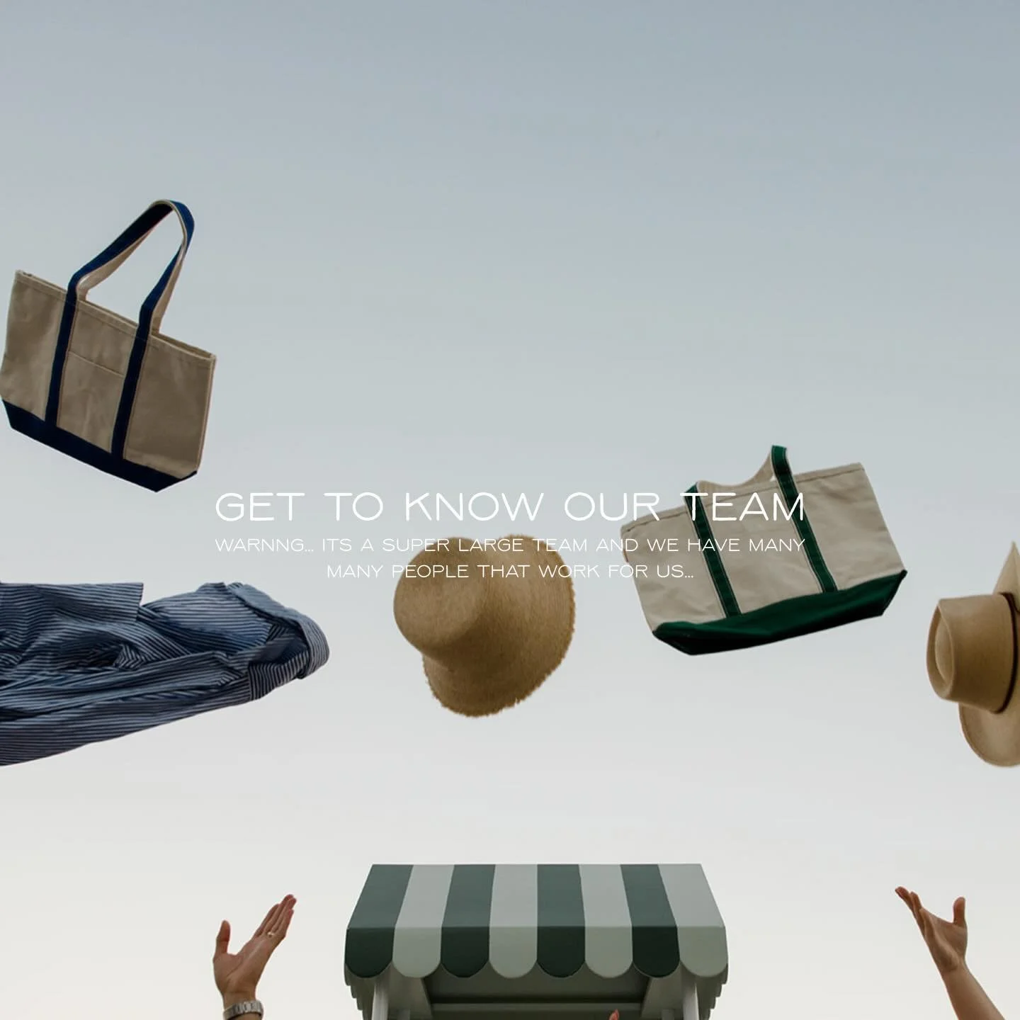 As you can tell, we have a very very large team. This is a super large corporation and we are very serious!