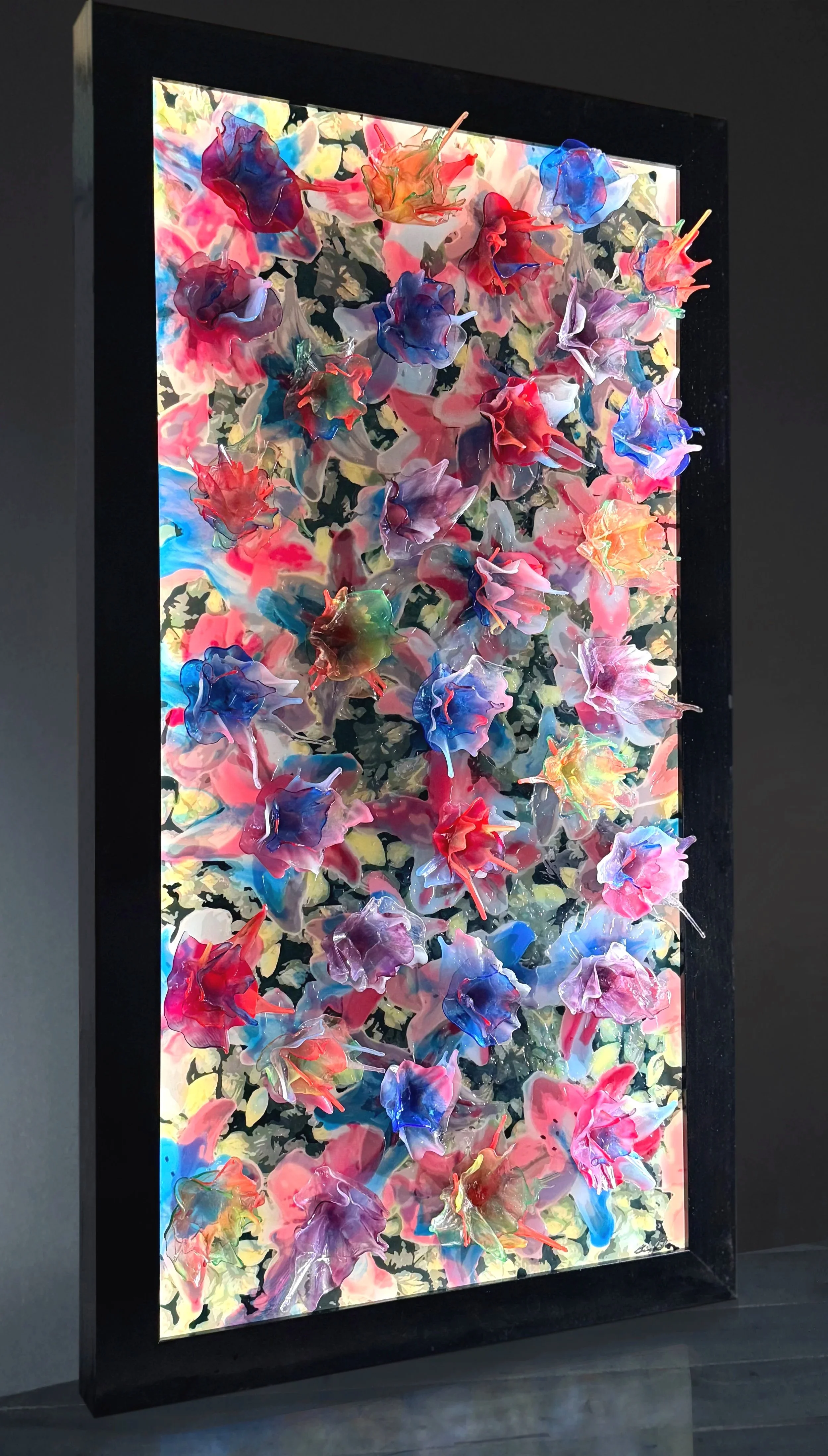Floral Abstract $2100 53"x29"