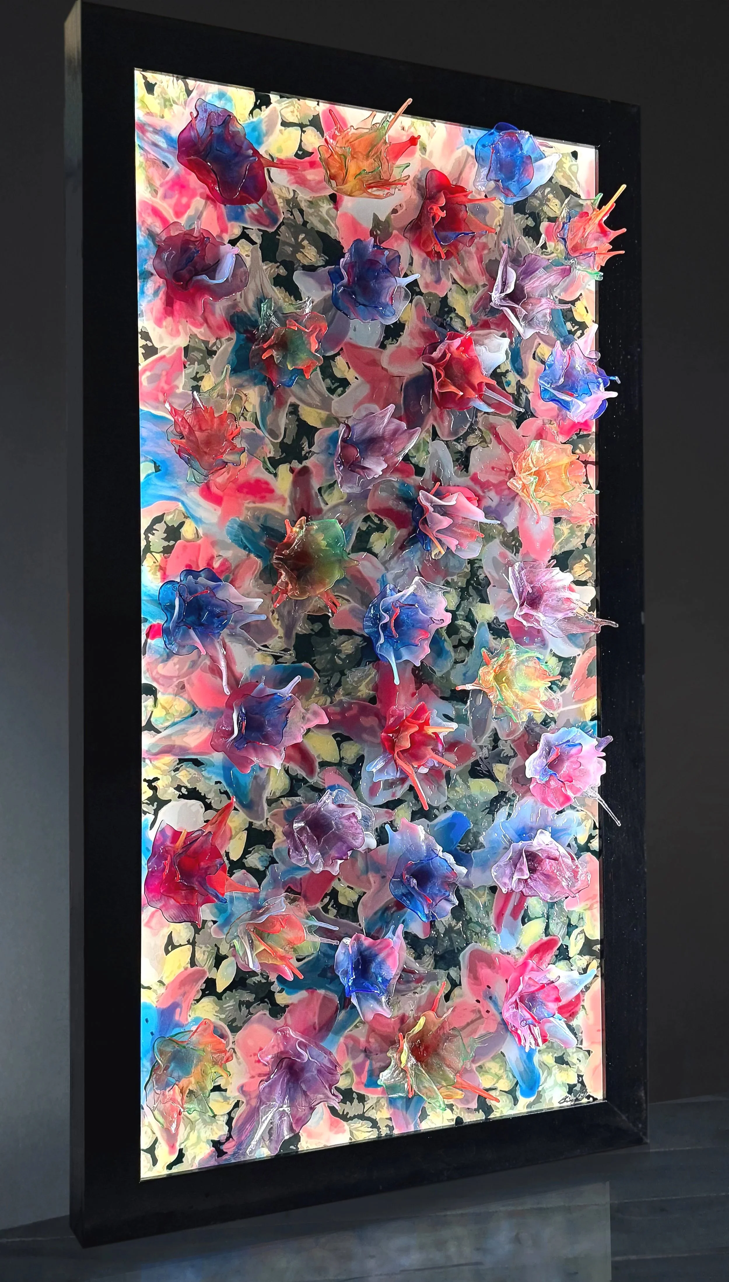 Floral Abstract $2100 53"x29"
