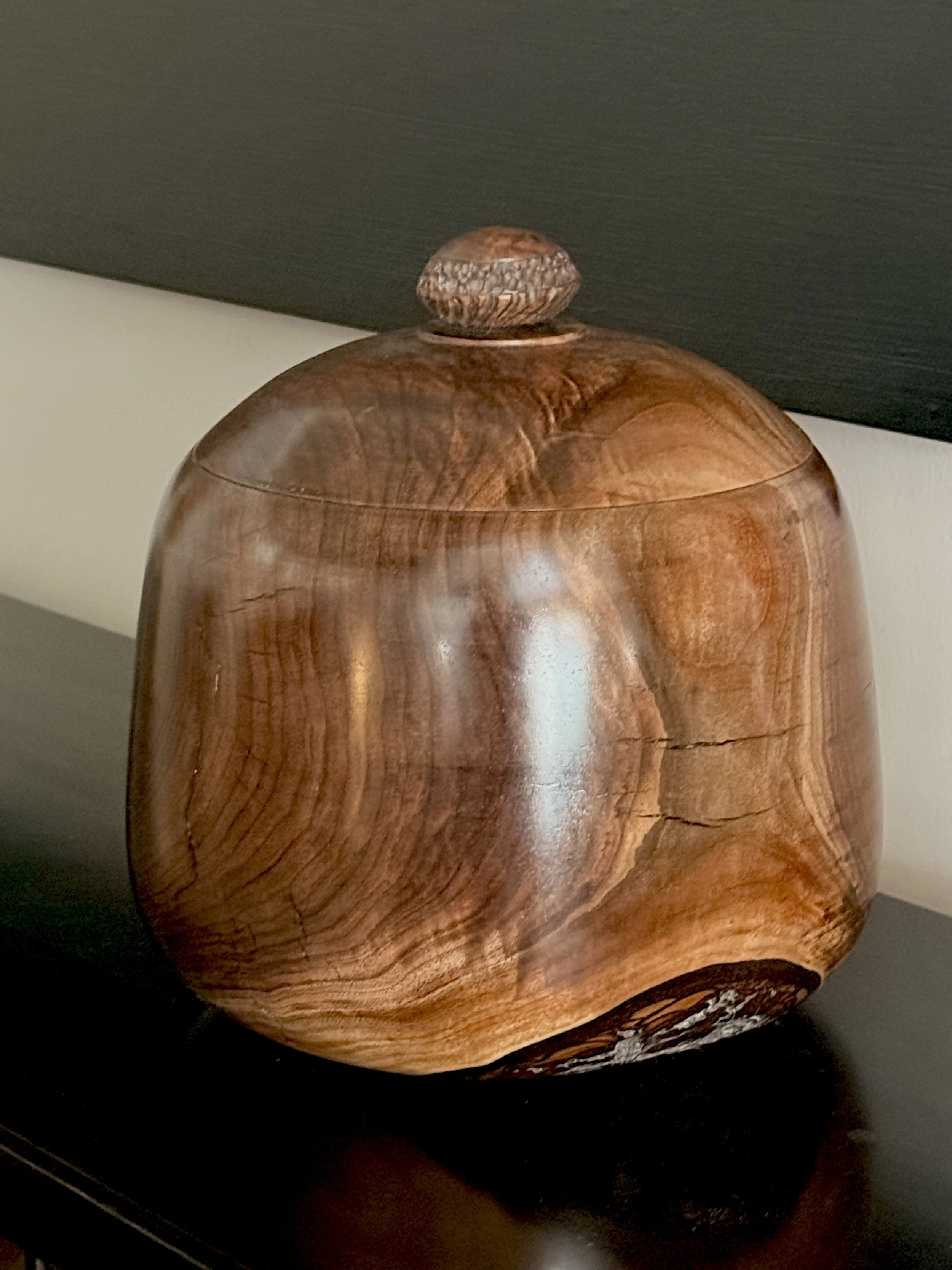 Large Walnut Urn $400