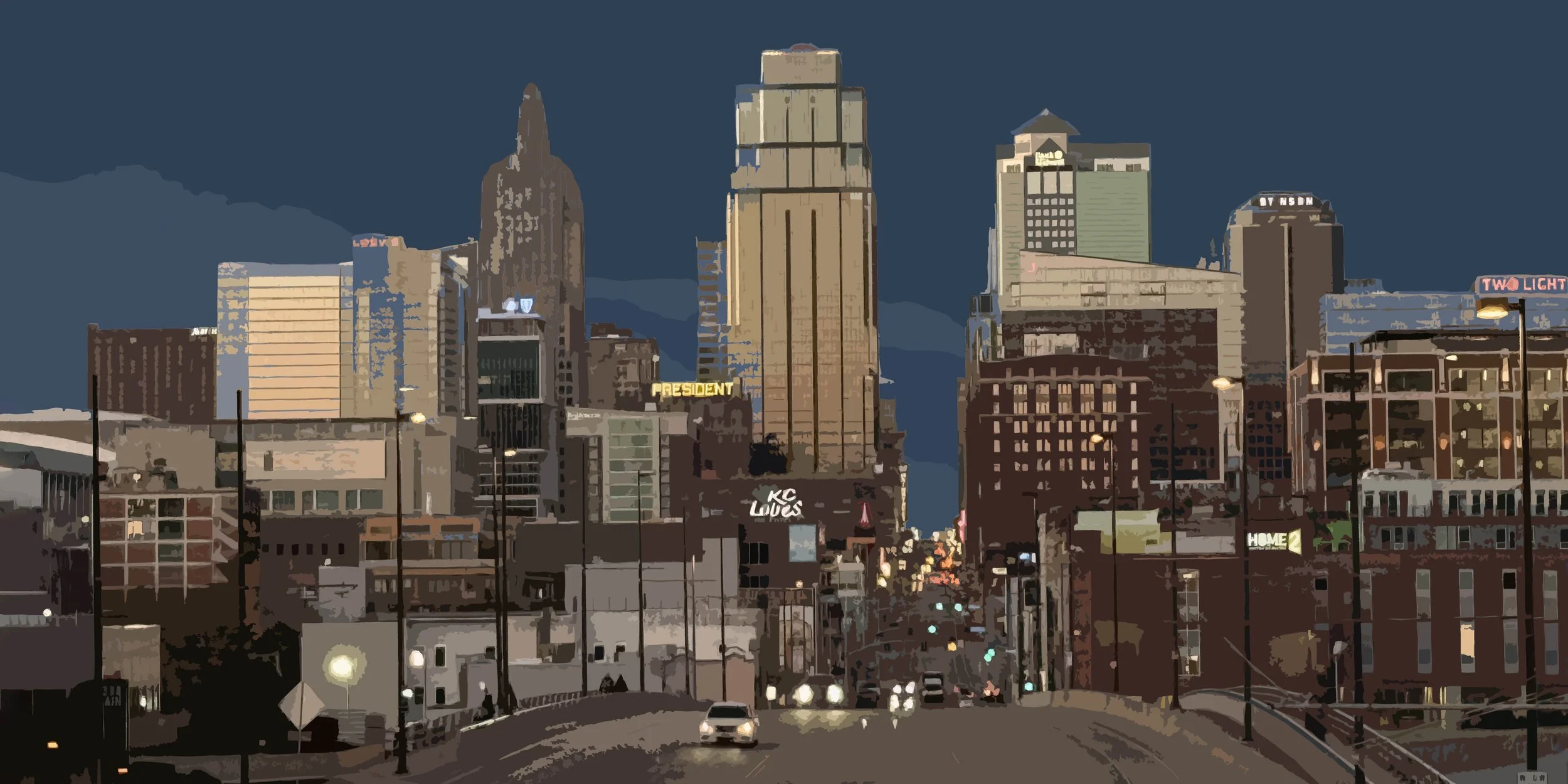 Main Street $1850 29"x53"