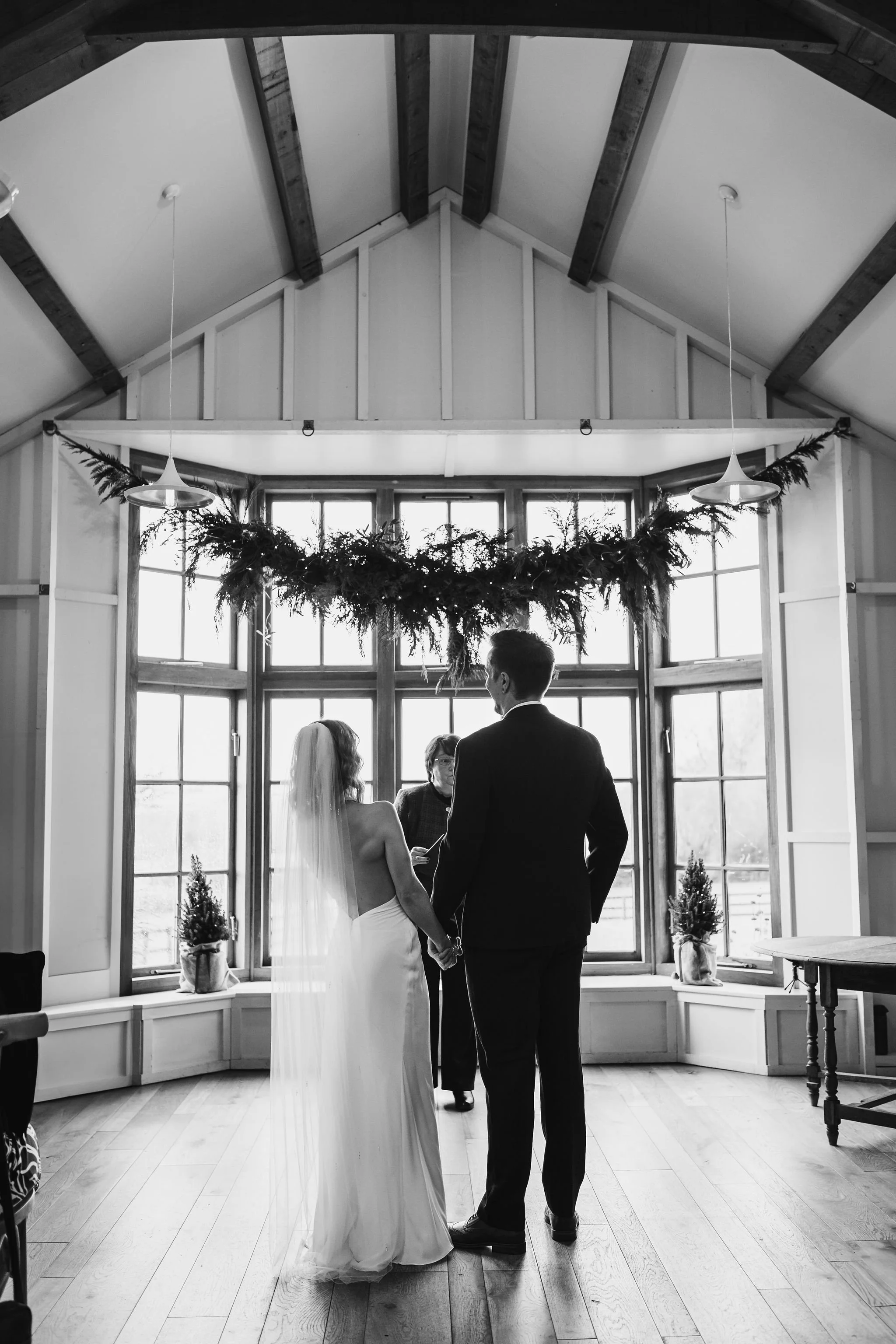 hyde house winter garland decor for festive wedding