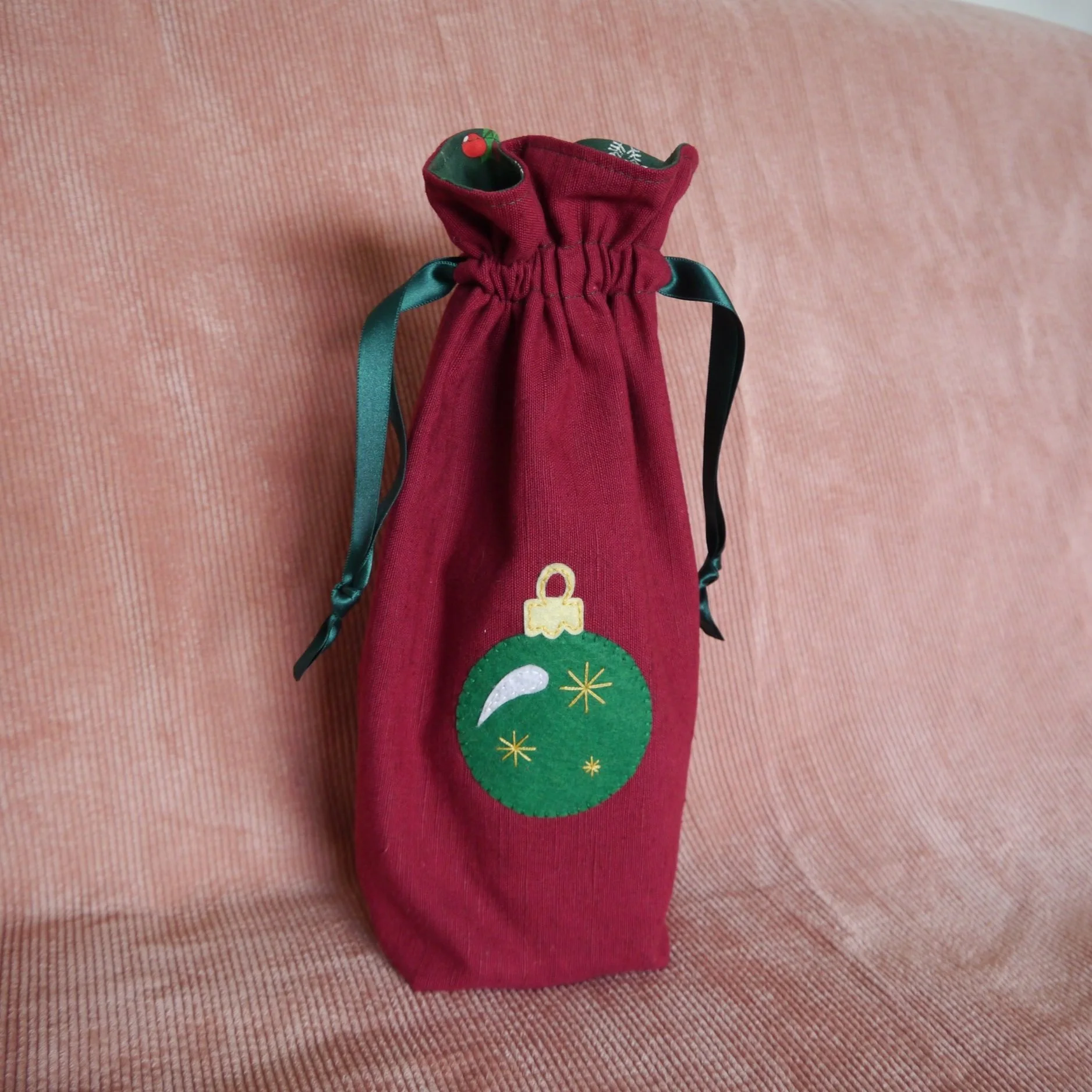 Pochon cadeau M - Boule de Noël