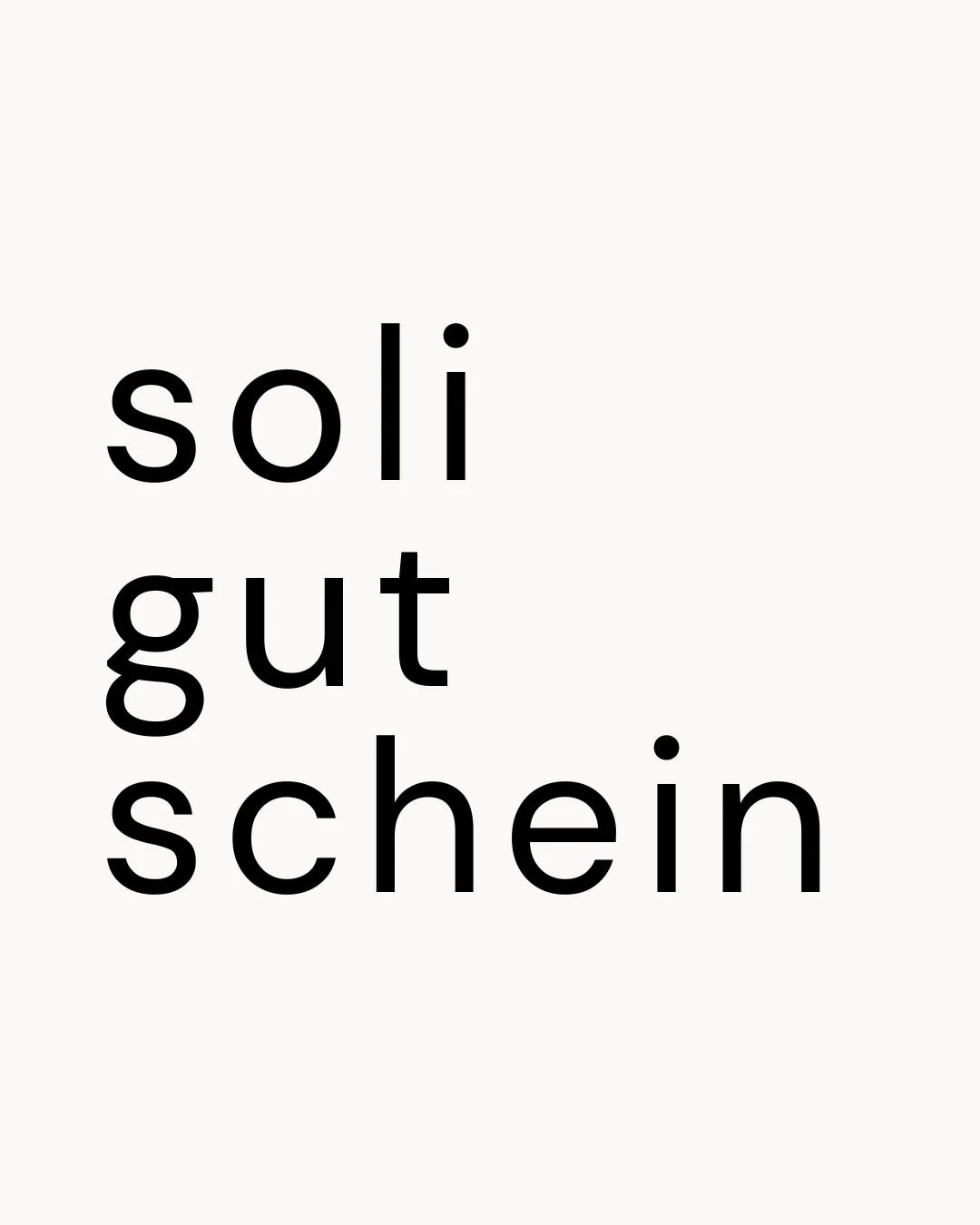 support each other (soligutschein)