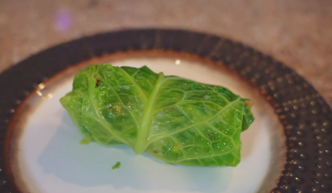 Savoy Cabbage Tofu Rolls