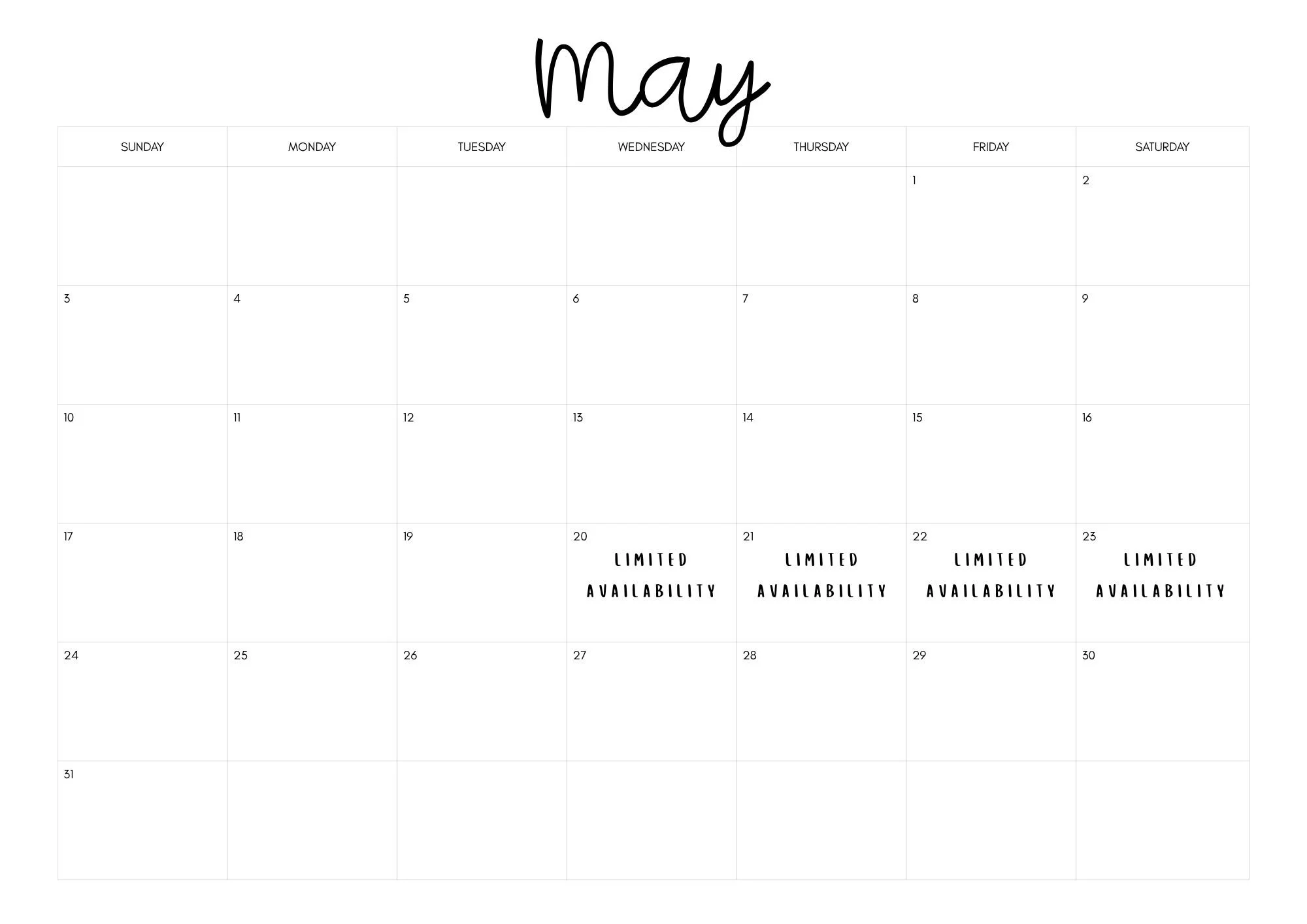 Black White Simple Modern 2026 Monthly Calendar (2).jpg