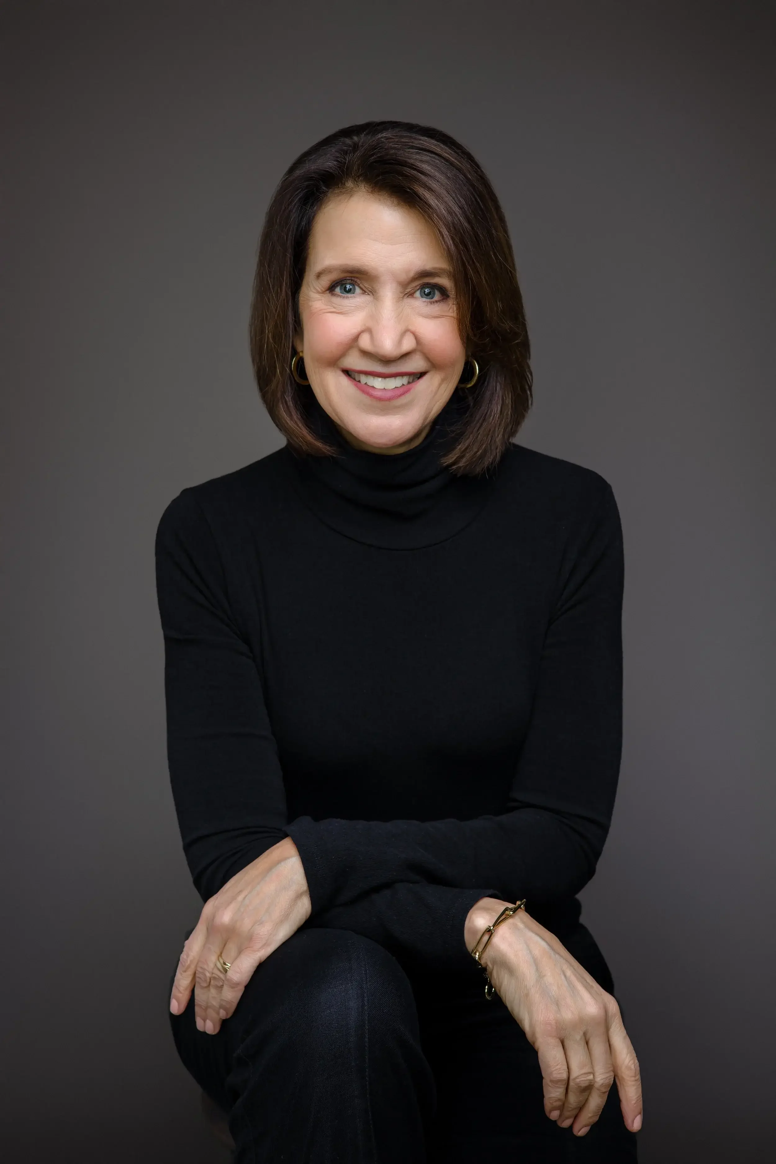 Headshot Woman in All Black