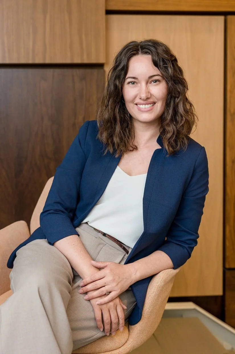 Office Photo Shoot with Woman in Chair