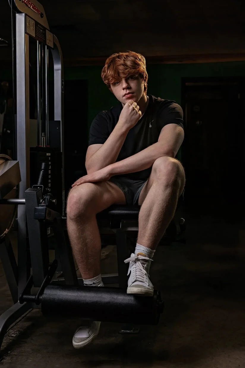 Young Man in Studio Photo Shoot