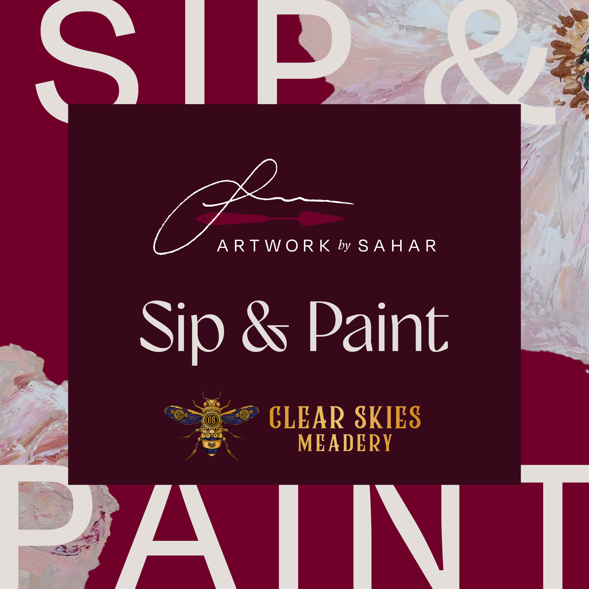 Sip & Paint Event Ticket - Clear Skies Meadery