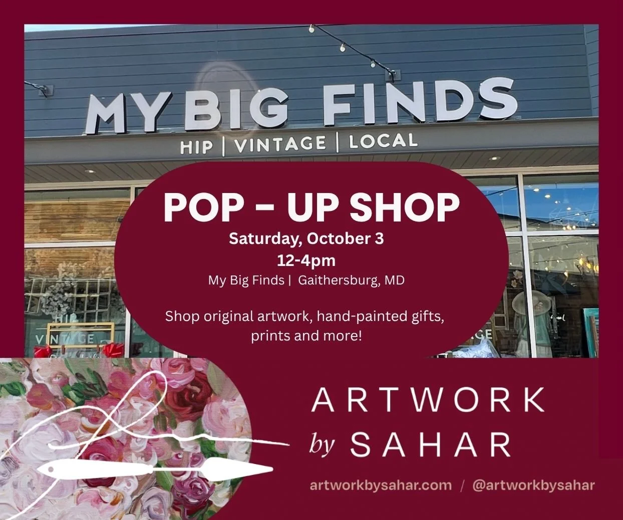 Pop-Up Shop at My Big Finds