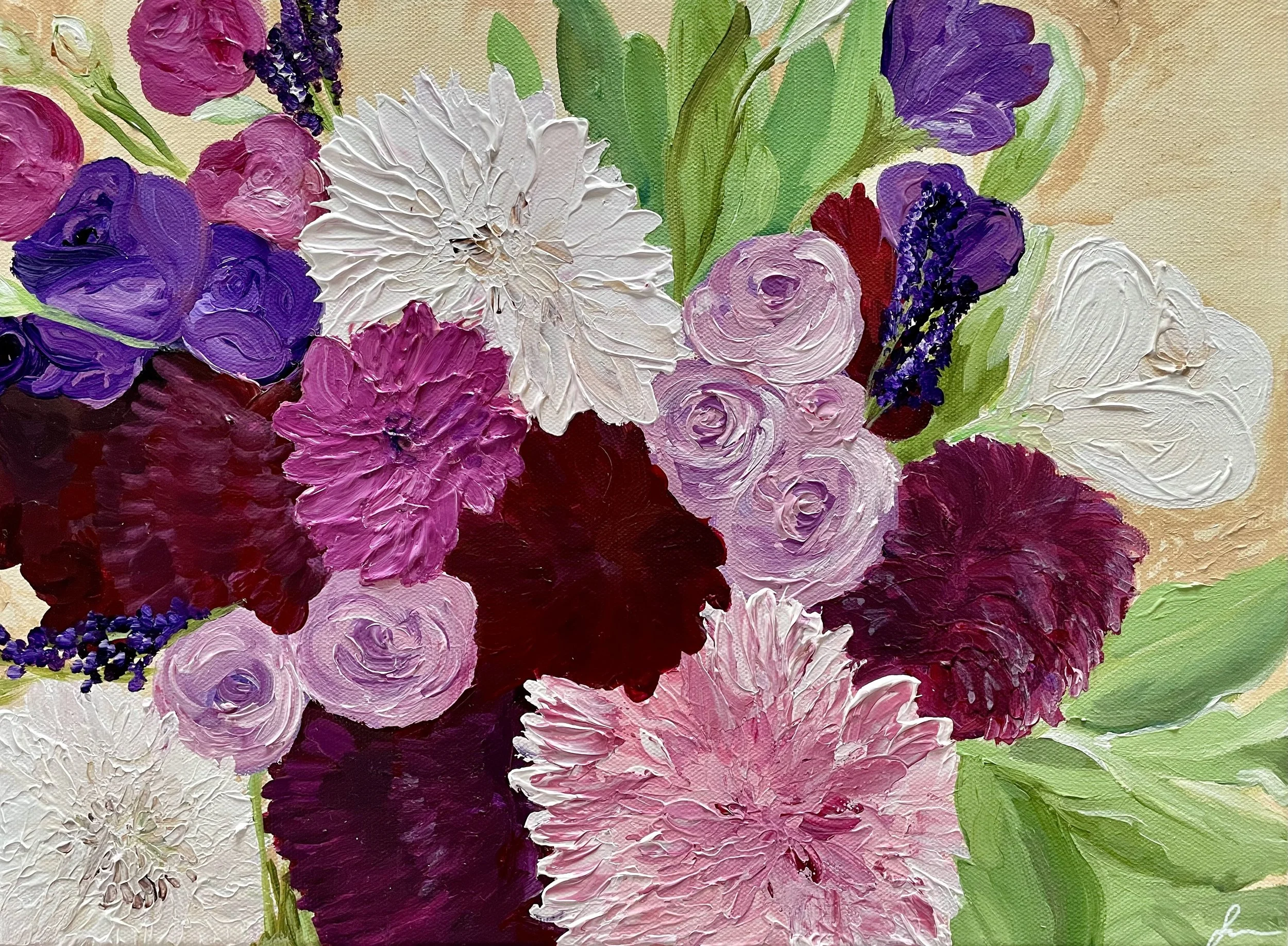 custom wedding bouquet commission by sahar boussard