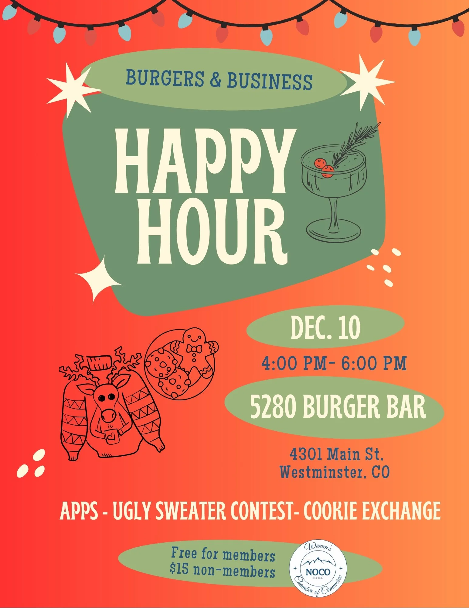 Burgers &amp; Business Happy Hour