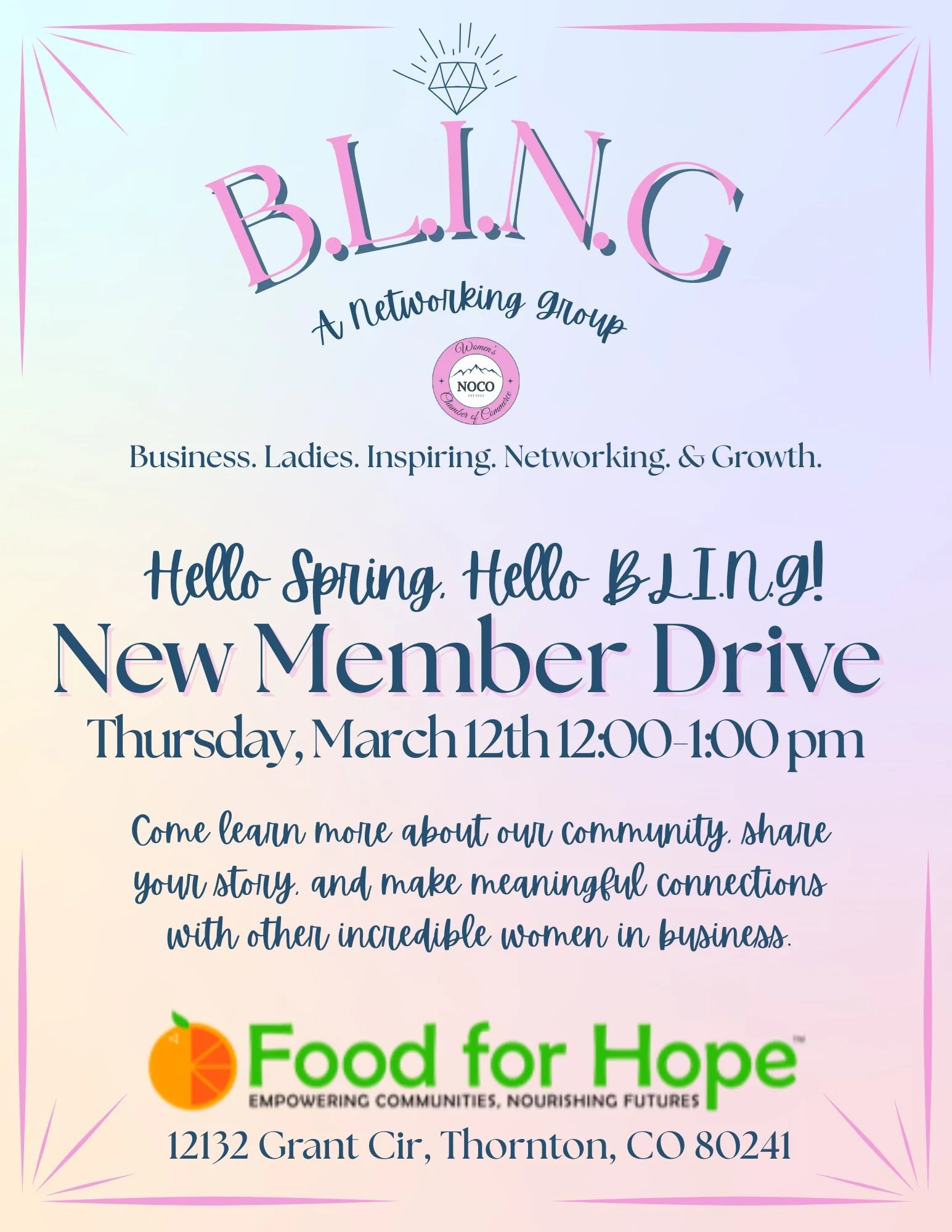 B.L.I.N.G. Leads Group New Member Drive 