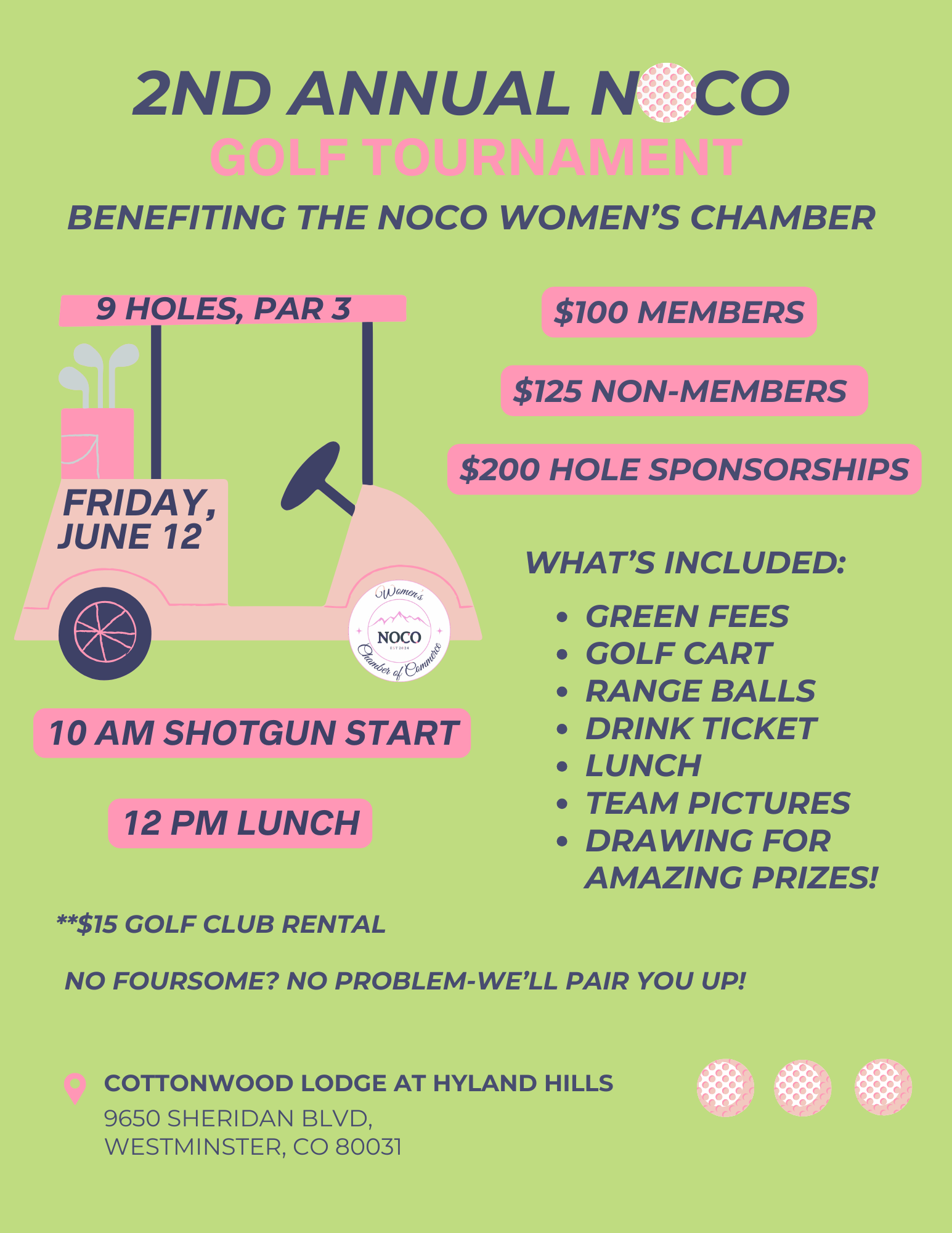 2nd Annual Golf Tournament