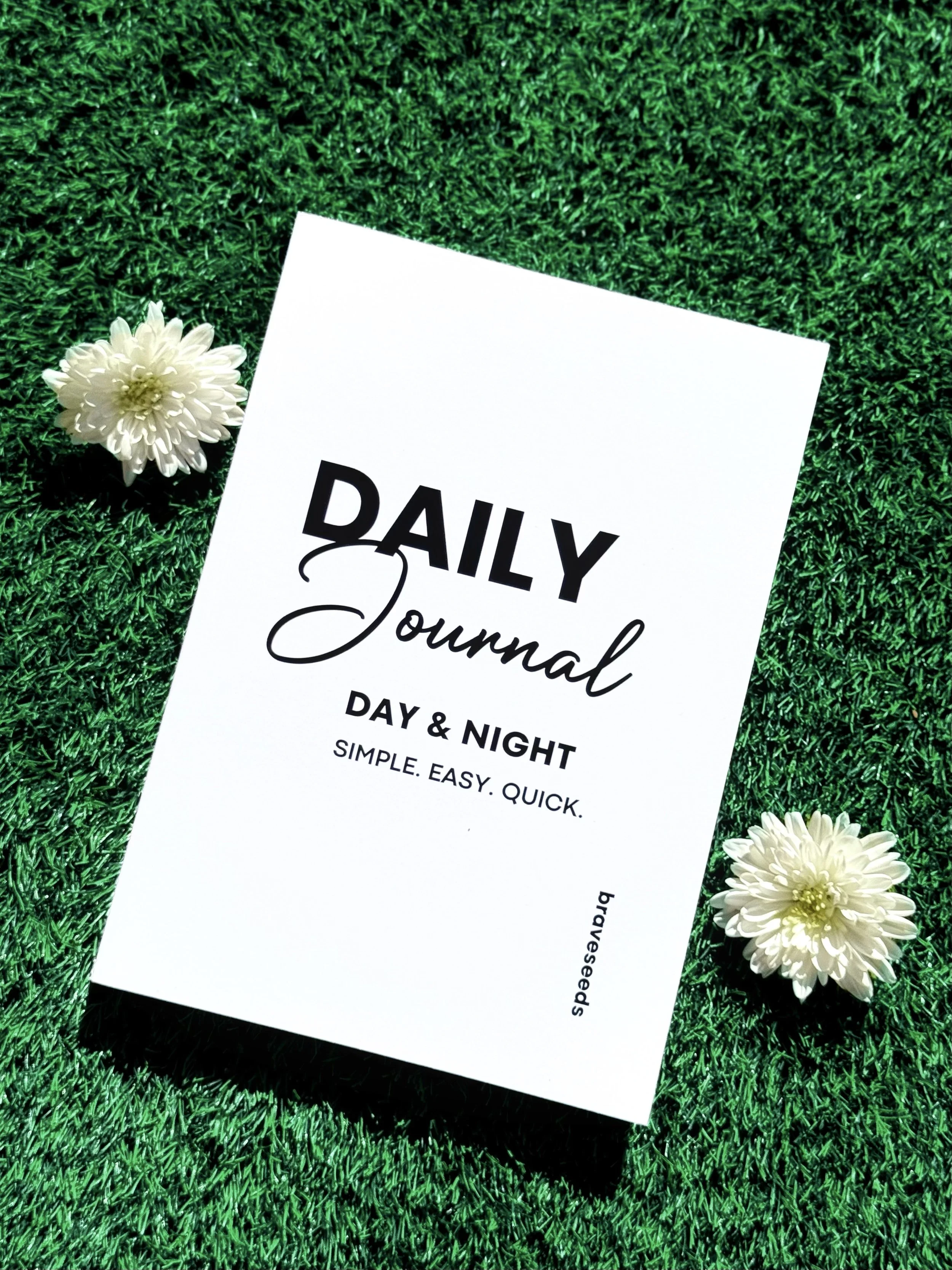 daily journal, simple journal, habit tracker, easy daily journal, daily tracker, gratitude journal