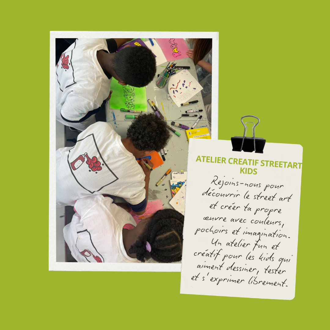 Atelier créatif streetart kids (7-13 ans)
