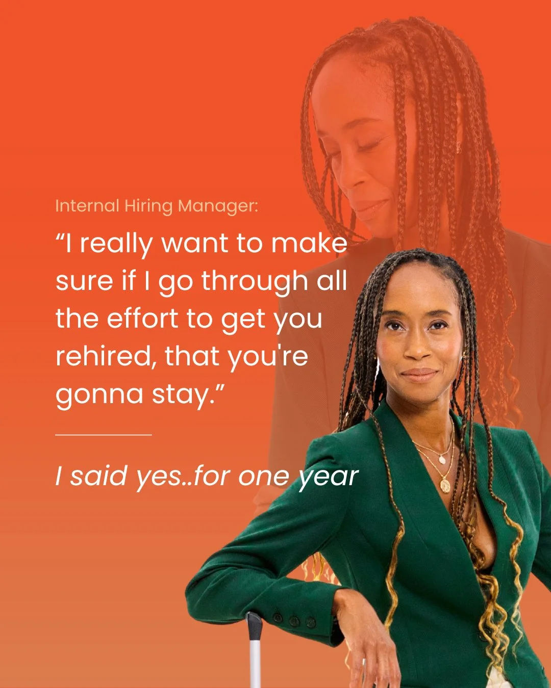 I gave the hiring manager one year.⁠
⁠
Not what she wanted to hear. What I was willing to give.⁠
⁠
Six months in: felt like a cage.⁠
⁠
But I remembered: The deal was with myself.⁠
⁠
Stayed the course. Built in the margins.⁠
⁠
1 Year Passed: Thriving.