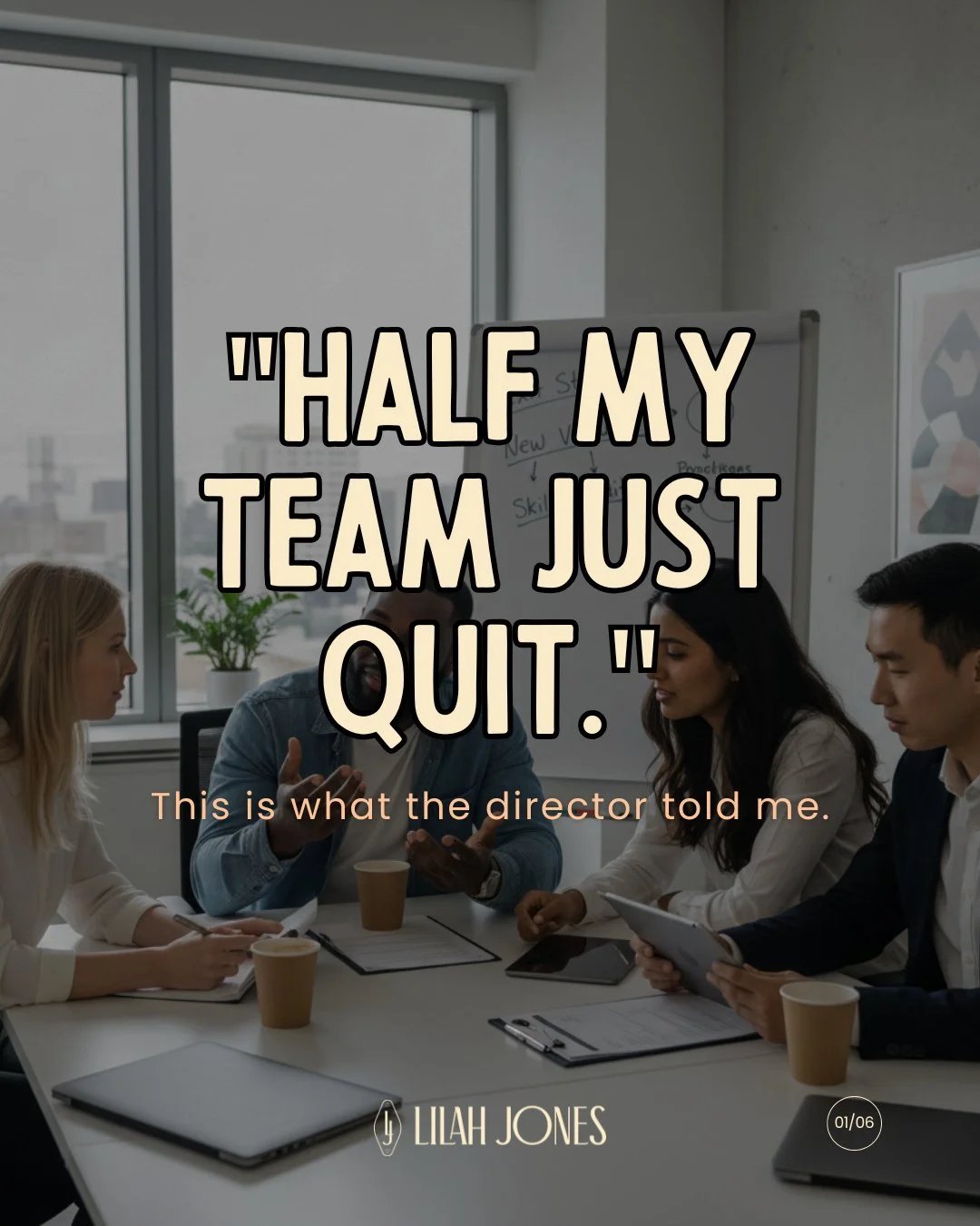 Half my team just quit.⁠
⁠
Actually&mdash;they're all still here.⁠
⁠
But they're gone.⁠
⁠
When teams get managed out together, they don't panic.⁠
⁠
They strategize.⁠
⁠
Week 1: Built shared portfolio ⁠
Week 2: Practiced interviews together⁠
Week 3: Up
