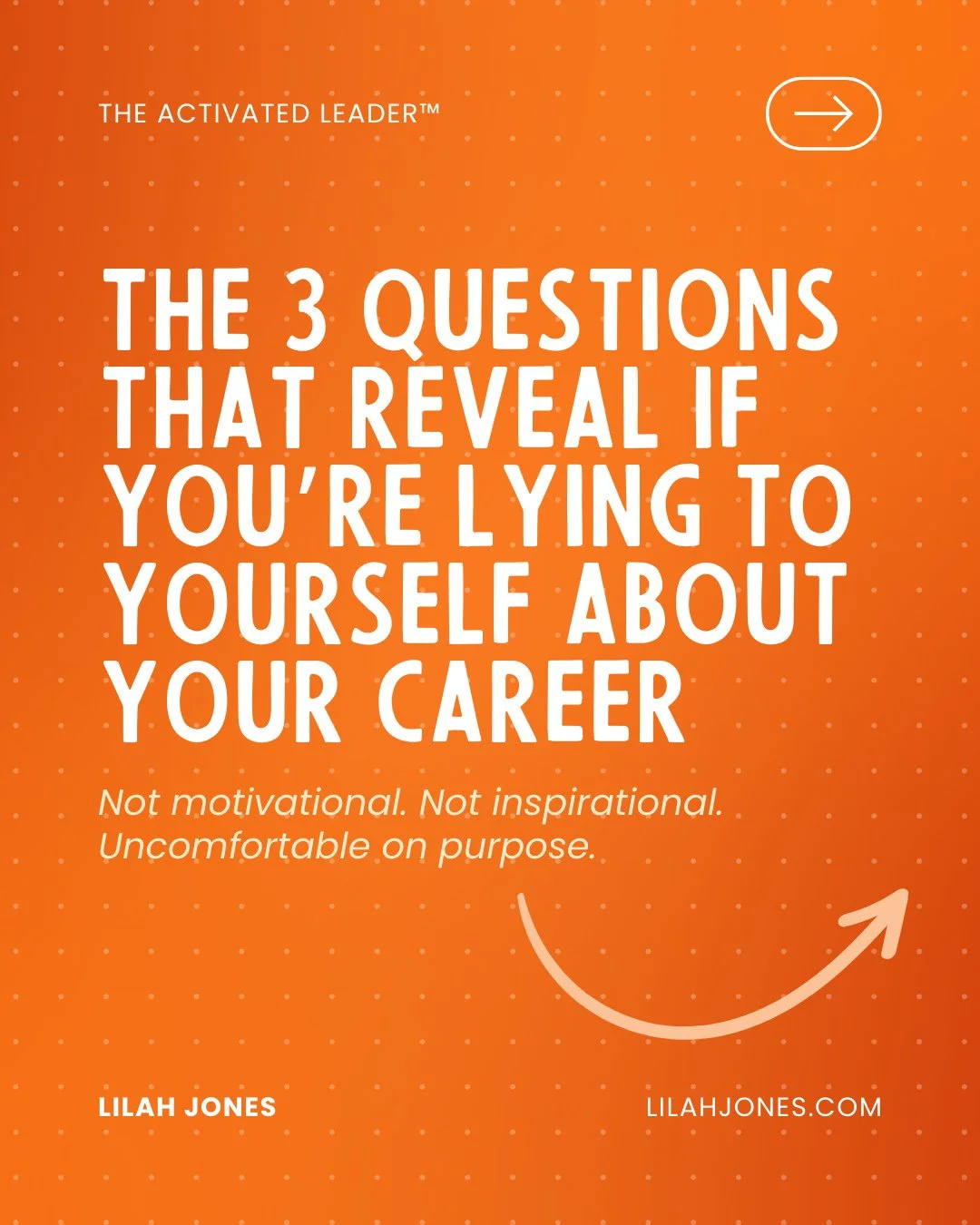 The 3 questions that reveal if you're lying to yourself about your career.⁠
⁠
Used with 200+ executives. Never been wrong.⁠
⁠
Q1: What's the cost of STAYING?⁠
⁠
You calculate what you'll lose if you leave. Nobody calculates what you're losing by stay