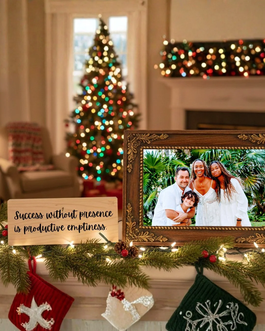 Five years ago: panic attack in a Google bathroom.⁠
⁠
Q4. December 23rd.⁠
⁠
My kids' Christmas concert or my falling-apart deal.⁠
⁠
I chose the deal. Sat in that stall for 17 minutes trying to breathe.⁠
⁠
This year in Kerala? No panic attacks. No cho