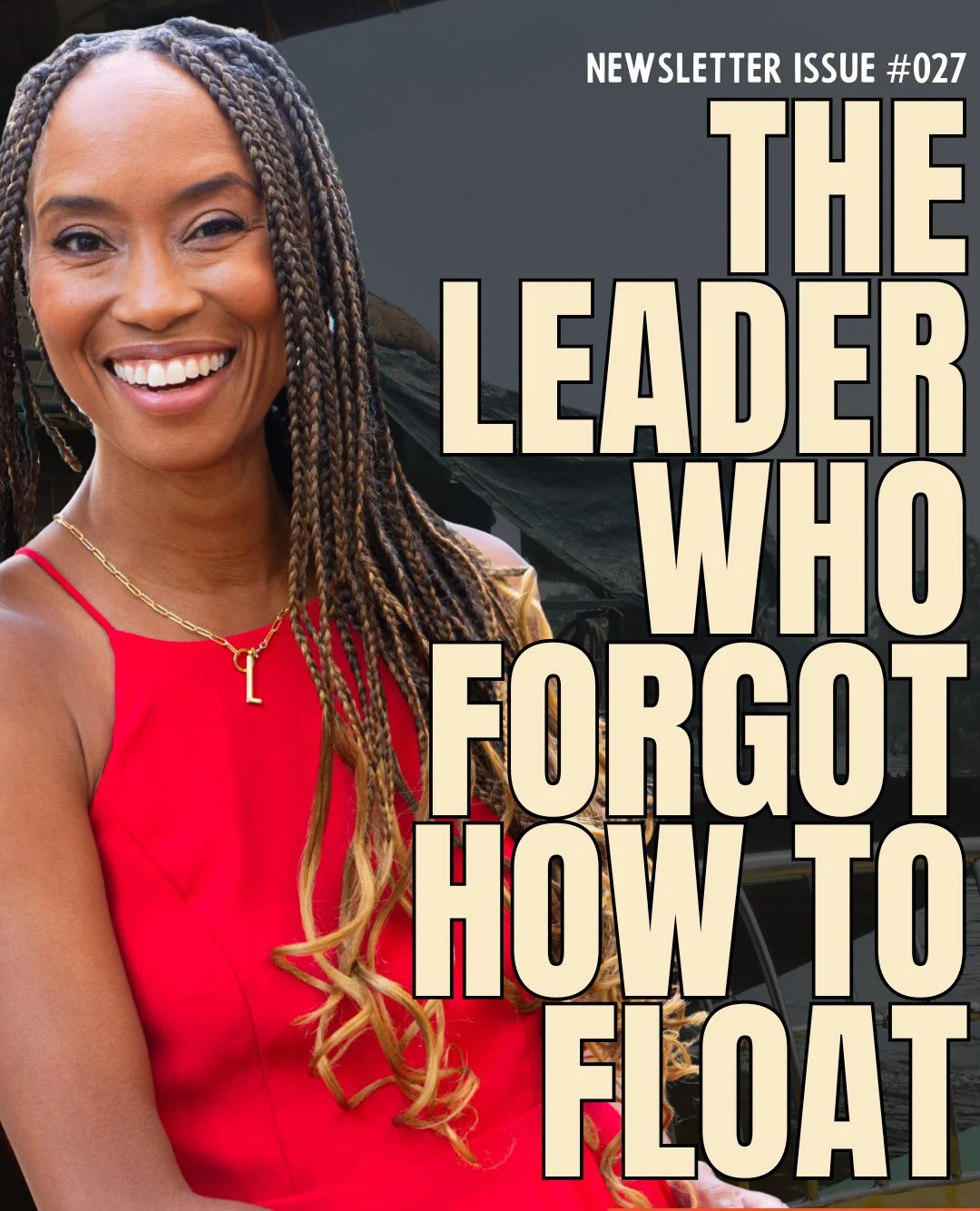 Newsletter sends in 5 hours.⁠
⁠
Subject line: "The Leader Who Forgot How to Float"⁠
⁠
I'm nervous about this one.⁠
⁠
It's the most vulnerable thing I've written in months.⁠
⁠
About the moment I realized I've been running FROM something inst