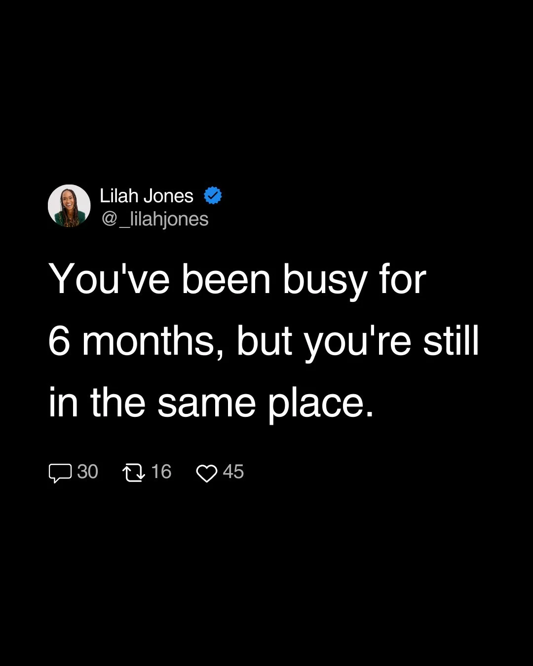 The fastest way to know if you're stuck in motion:⁠
Ask yourself one question.⁠
⁠
"If I stopped doing this tomorrow, would anything actually change?"⁠
⁠
Let me show you what I mean.⁠
⁠
You're networking three times a week. But you haven't a