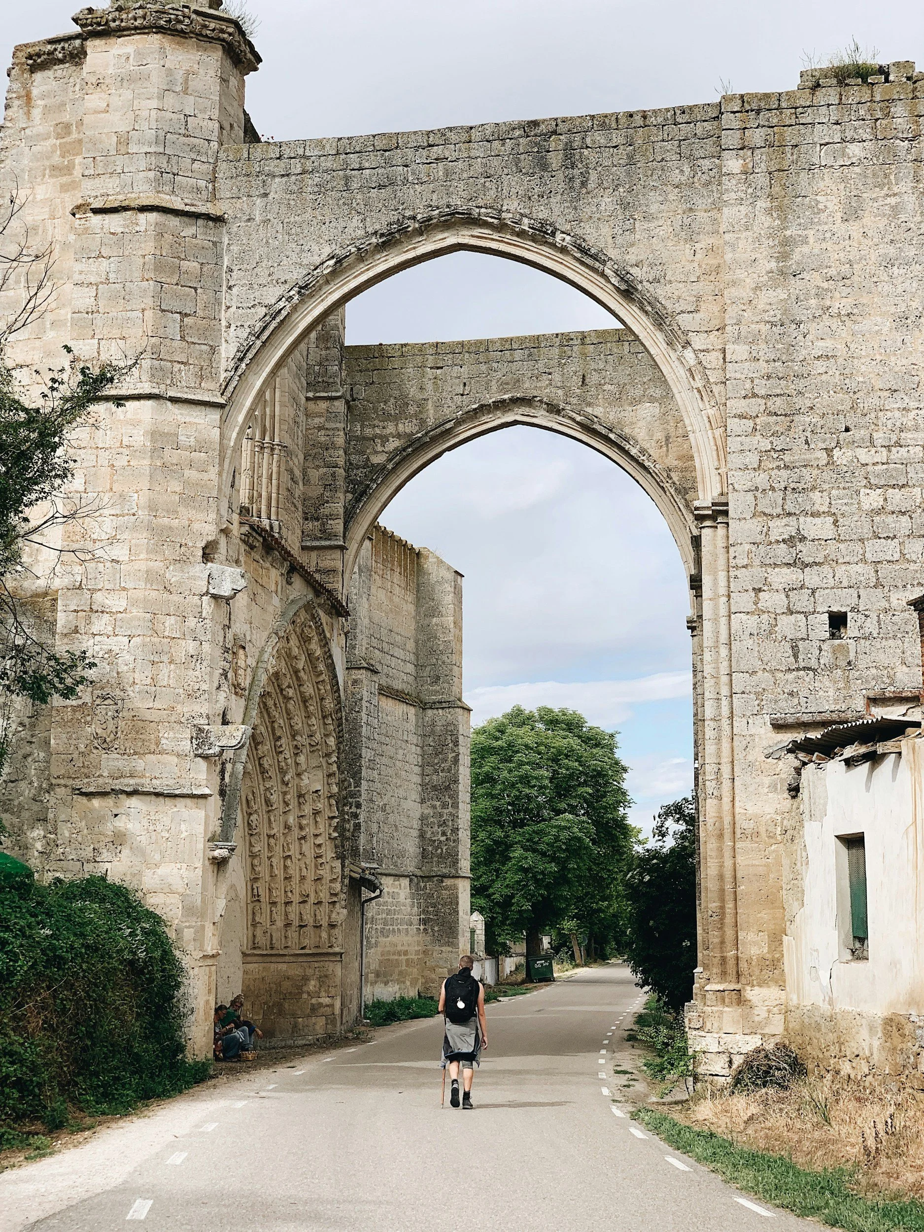 Woman walking Camino