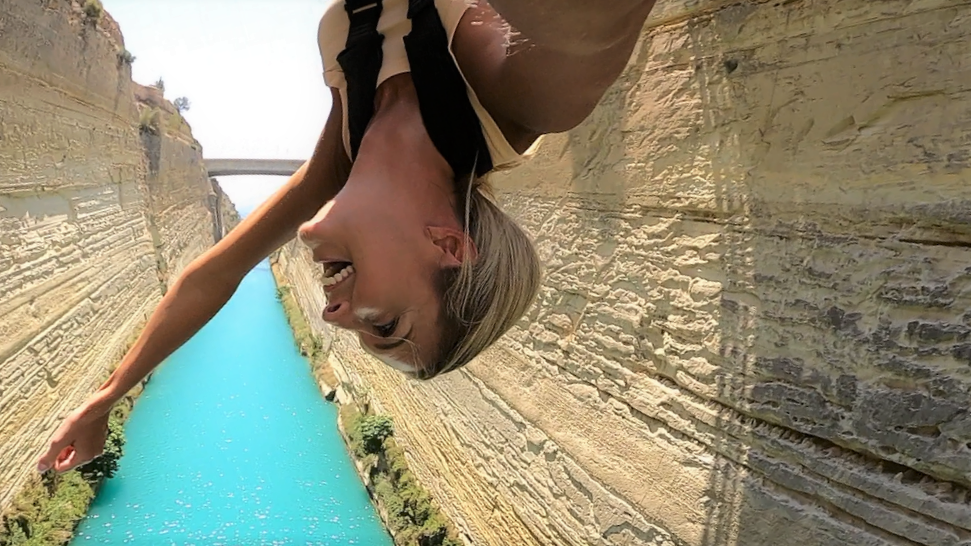Jennifer bungie jump selfie