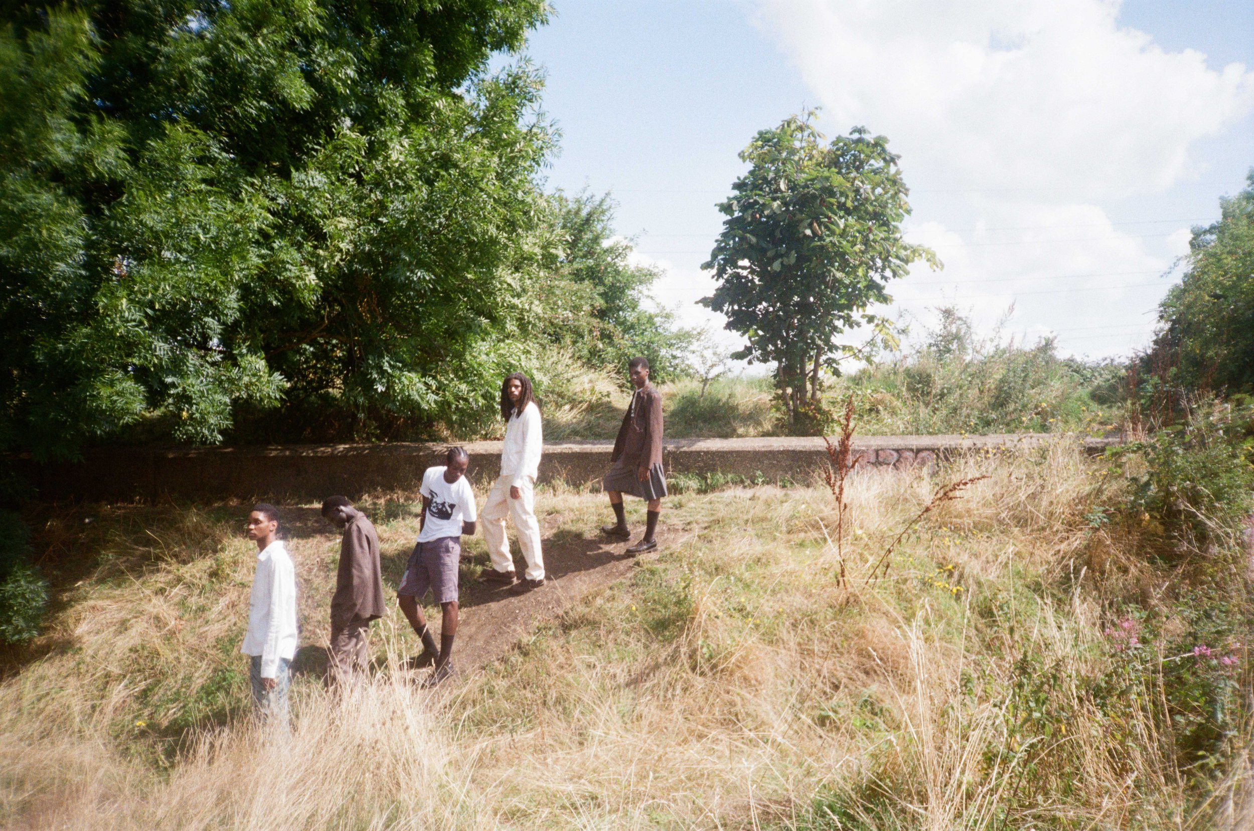 All the boys on the hillside.
Zeni, Jum, Kofi, Sonny, and Ope A/W23