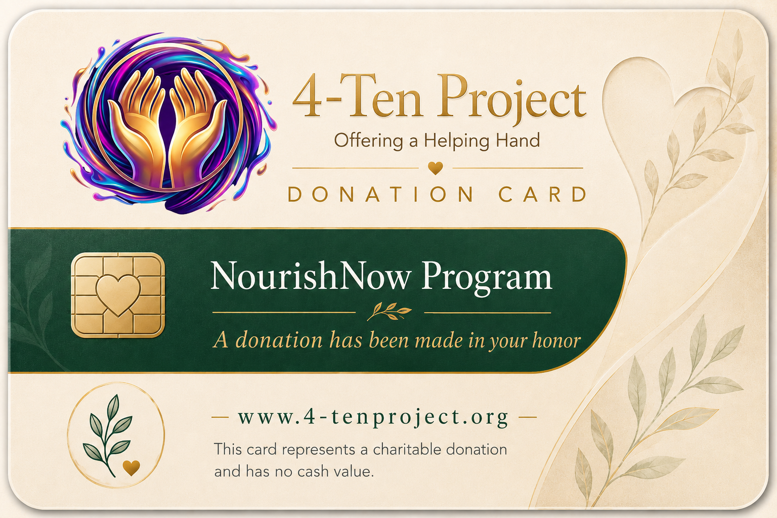 4-Ten Project Giving Cards