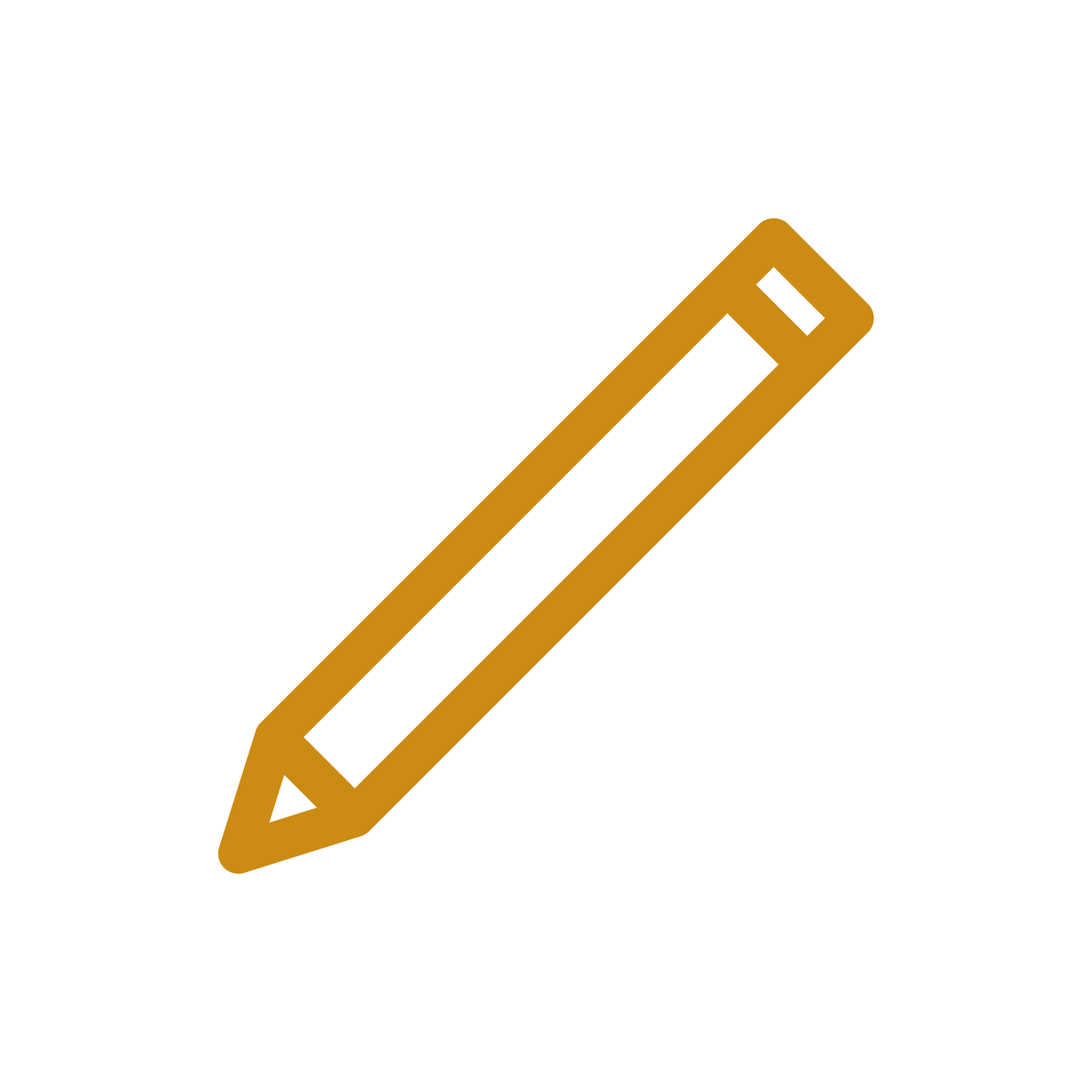 Outline drawing of a wooden pencil tilted diagonally.