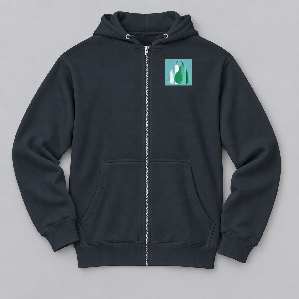 striped-pears-unisex-premium-full-zip-hoodie-navy-front-flat-lay-v2.png