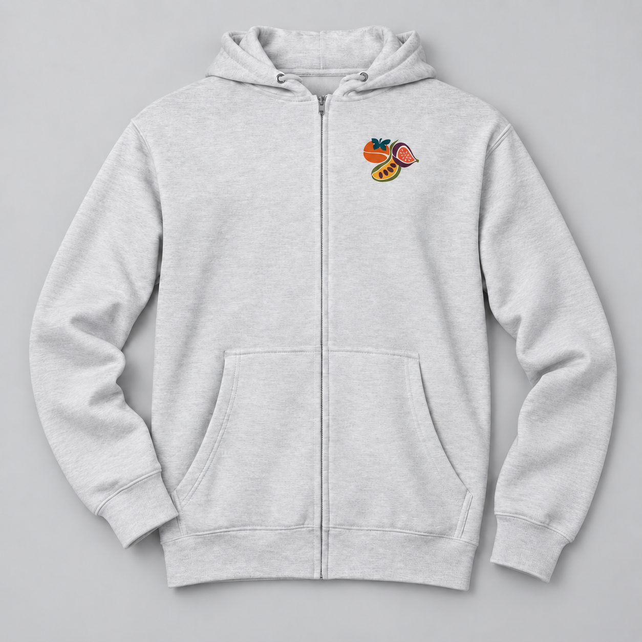 north-orchard-rare-fruit-heather-grey-zip-front-flat-lay-v3.png
