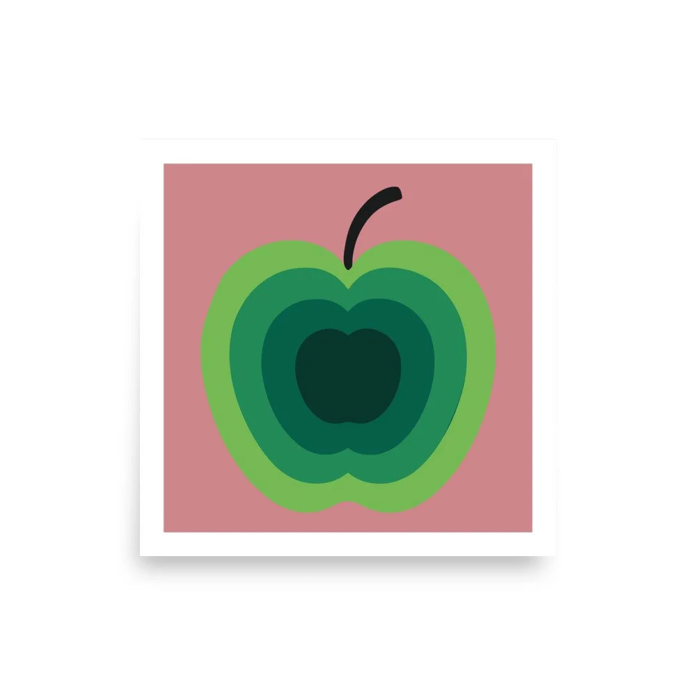 Green Apple — Matte Art Print