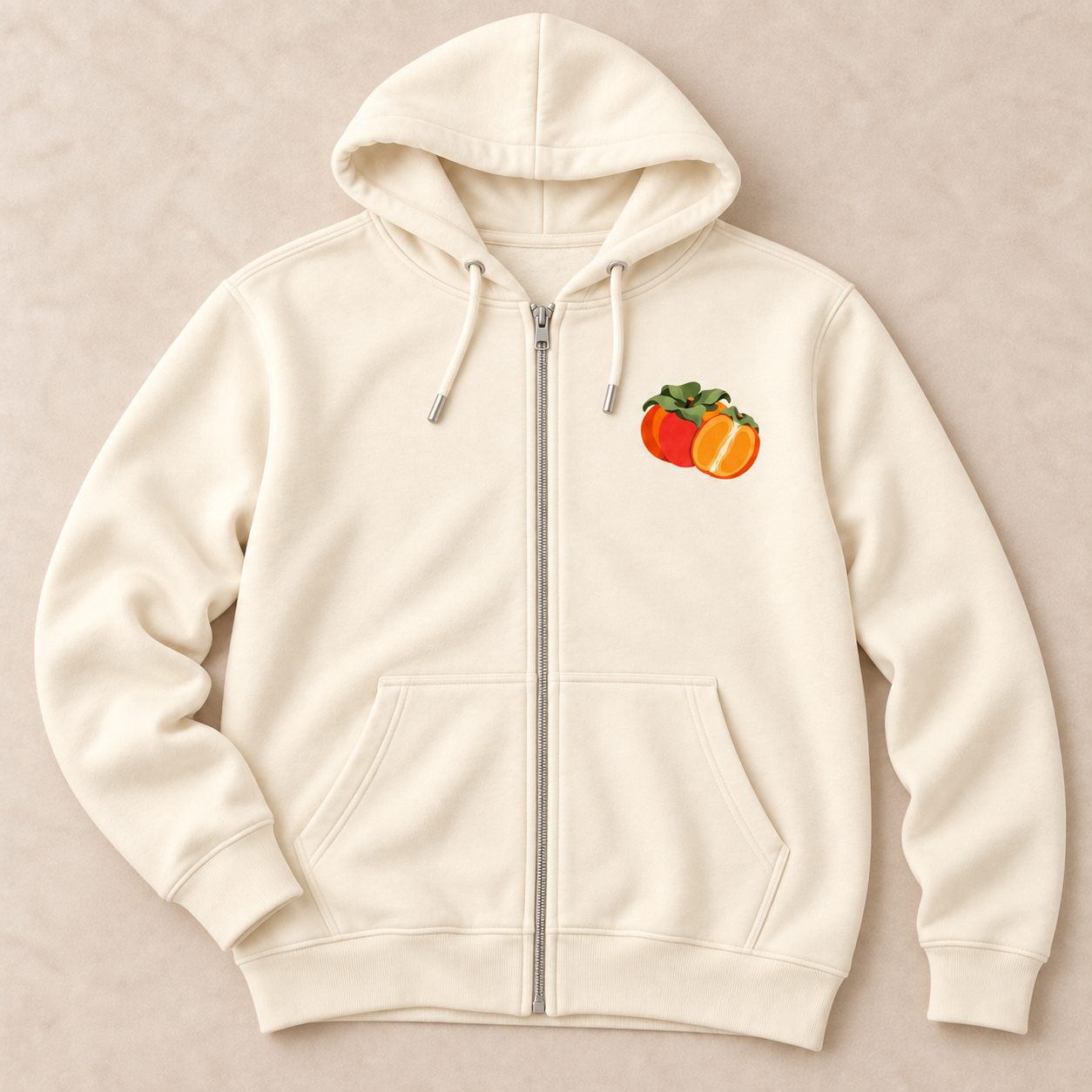 persimmon-full-zip-hoodie-sandshell-front-flat-lay-v1.png
