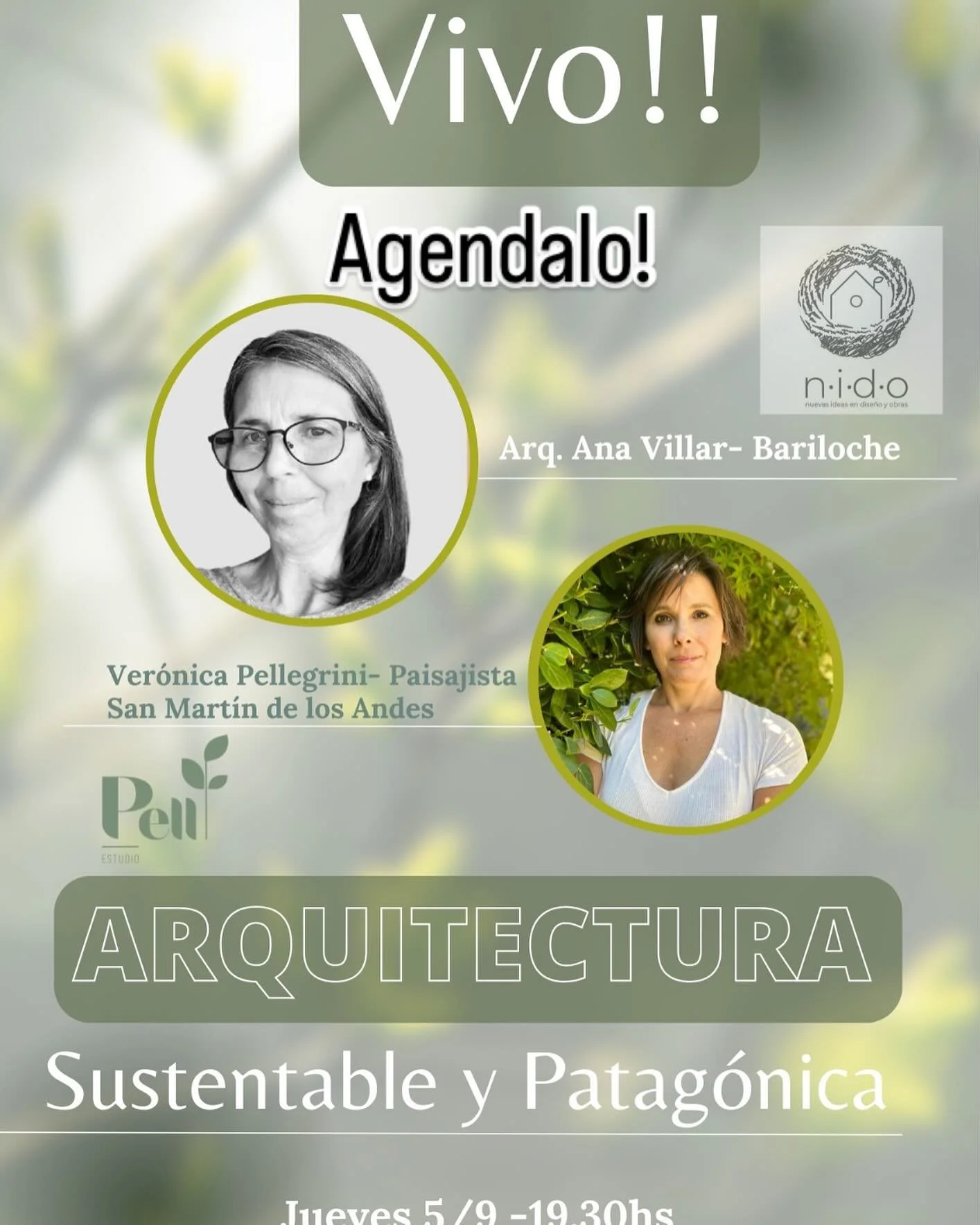 Ma&ntilde;ana jueves 5 a las 19:30hs estaremos compartiendo una charla con @pellpaisajismo acerca de arquitectura y paisaje, integrados en propuestas respetuosas con nuestro maravilloso entorno. Te esperamos!