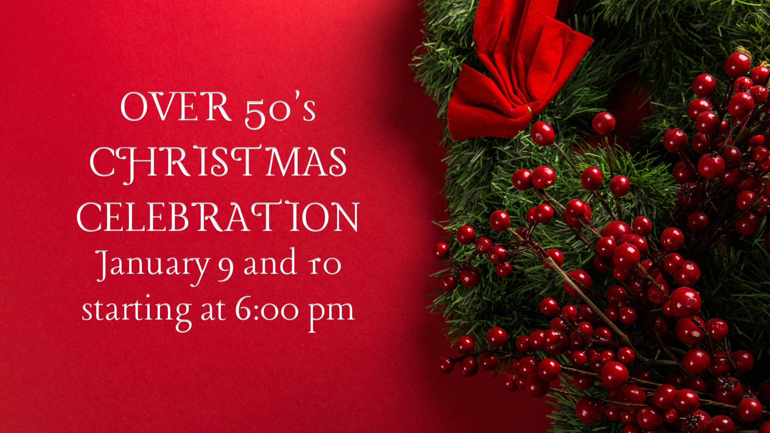 Over 50s Christmas Celebration 
