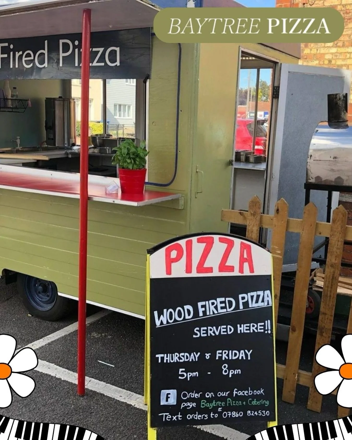 🍕 Joining our vendors for the day&hellip; @baytreepizzaipswich 🙌🏼 serving up your favourite wood fired pizzas!