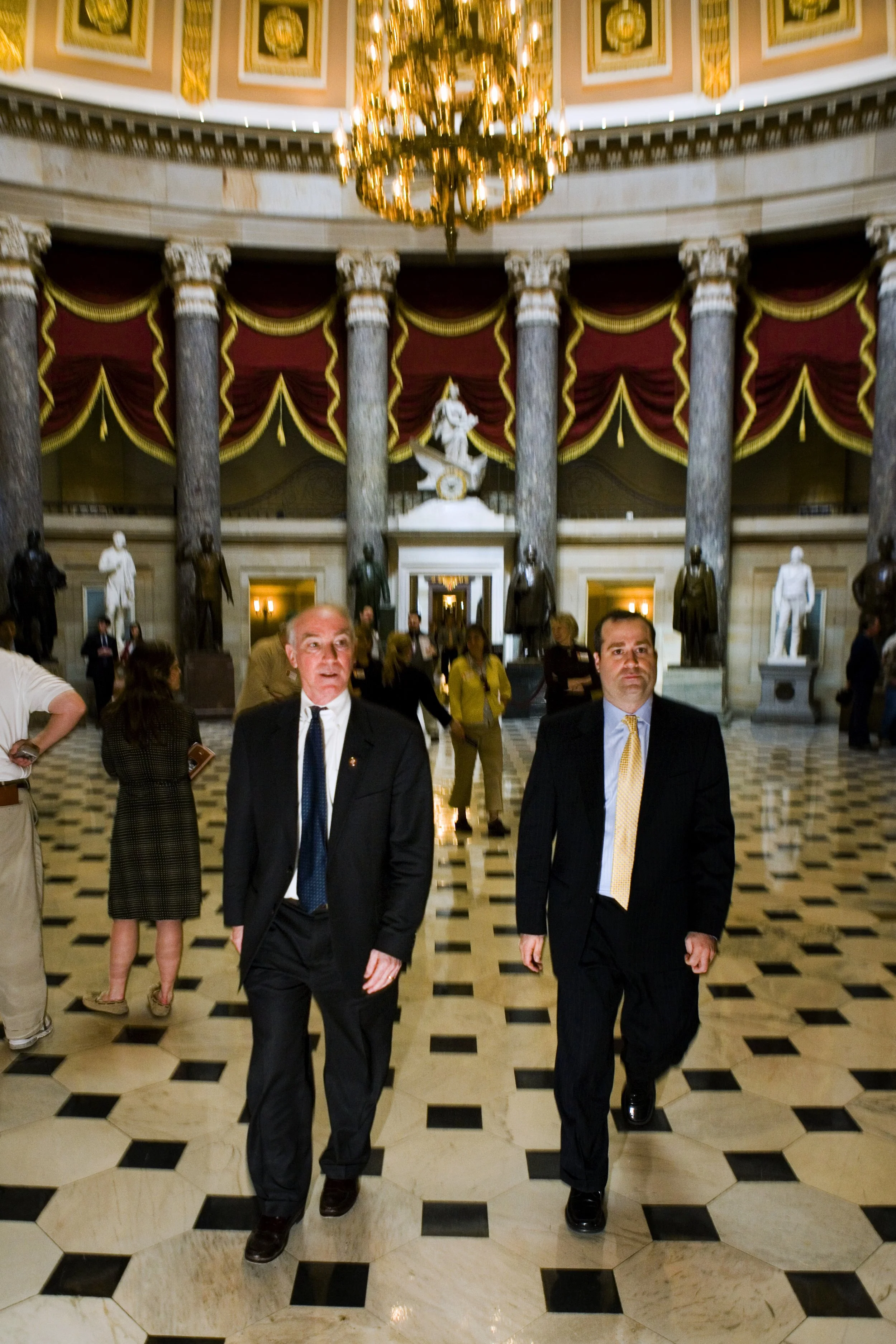 Brian Farber with Representative Joe Courtney (CT-02) walking through the U.S. Capitol. Photo by Jay Clendenin, The Washington Post.
