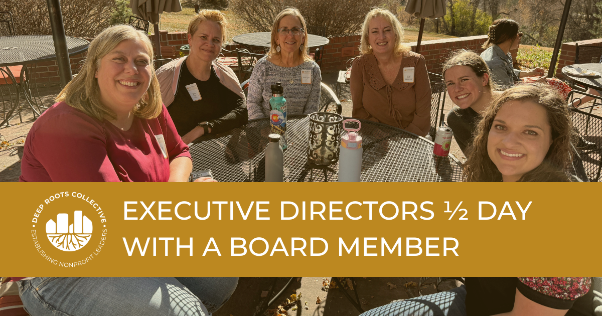 Executive Directors 1/2 Day with a Board Member