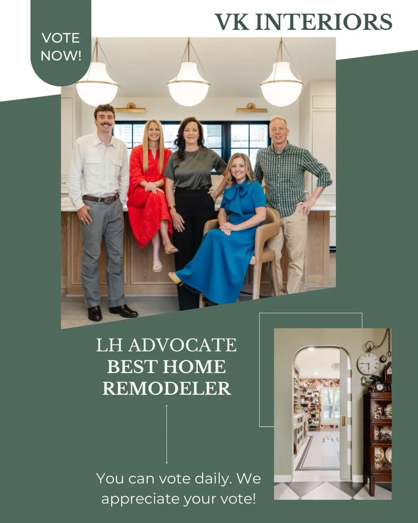 We&rsquo;re honored to be nominated for Best Home Remodeler in Lake Highlands! 

If you&rsquo;ve followed along, trusted us with your home, or simply love what we do&mdash;we would be so grateful for your vote.

Every project, every detail, every cli