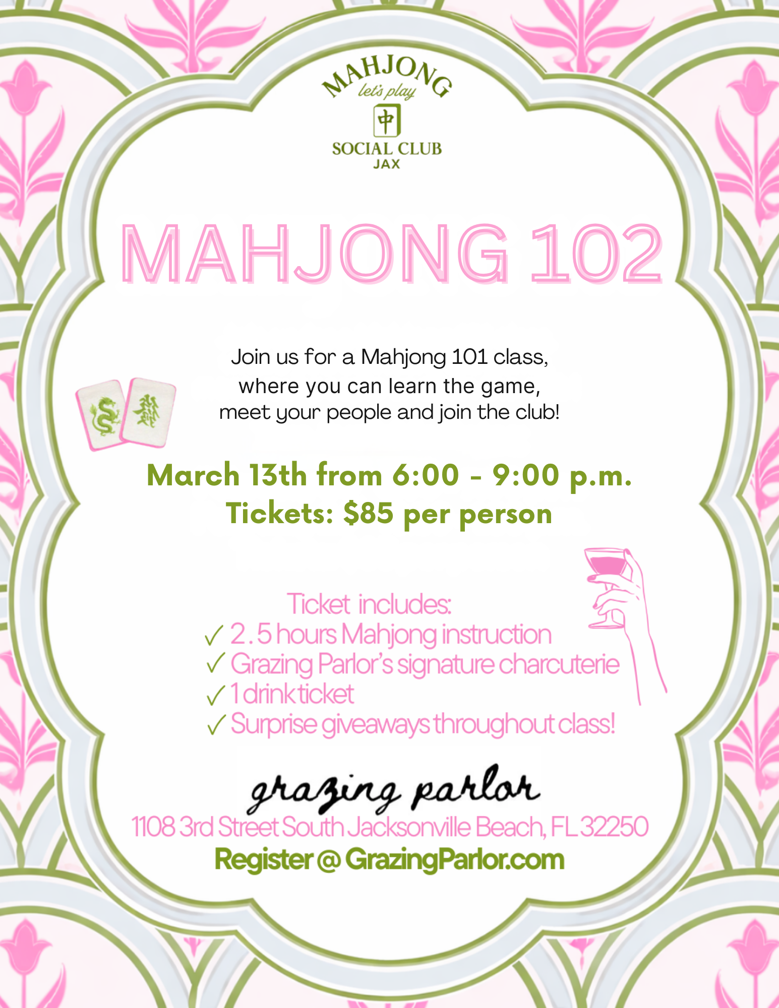 Mahjong 102 By Mahjong Social Club Jax