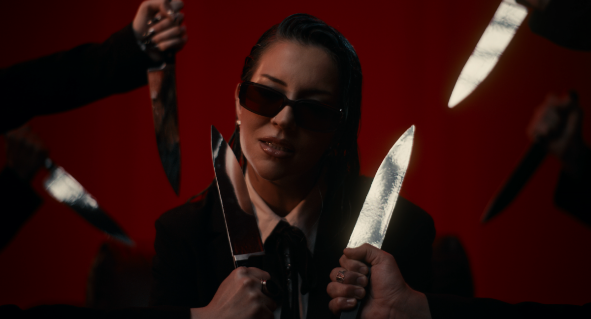 Charlotte Sands covered AFI’s 2006 emo hit “Miss Murder” for Sumerian Comics American Psycho comic book series soundtrack