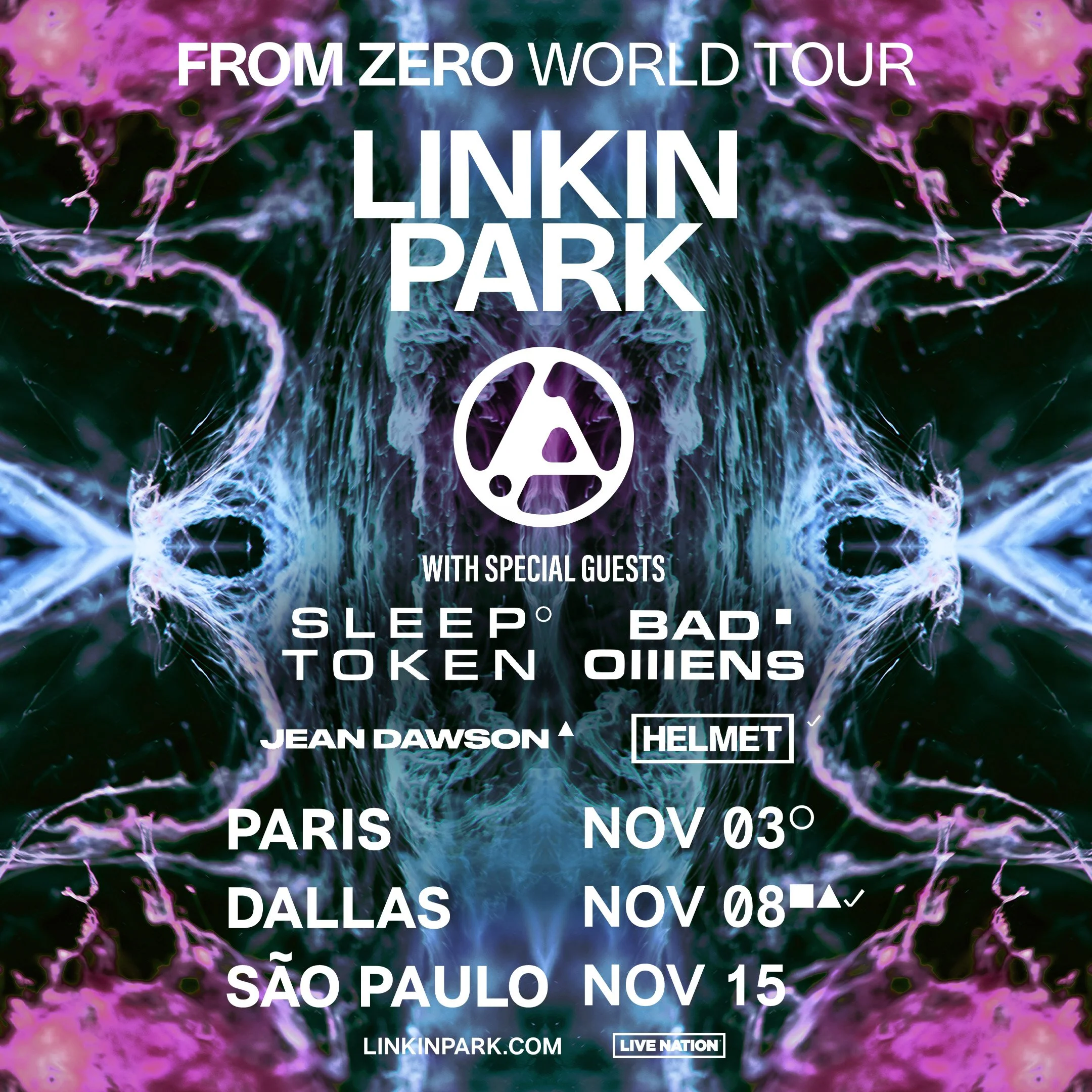 Linkin Park has announced that Sleep Token and Bad Omens will be joining them for a newly announced stop each, on their From Zero world tour.&nbsp;