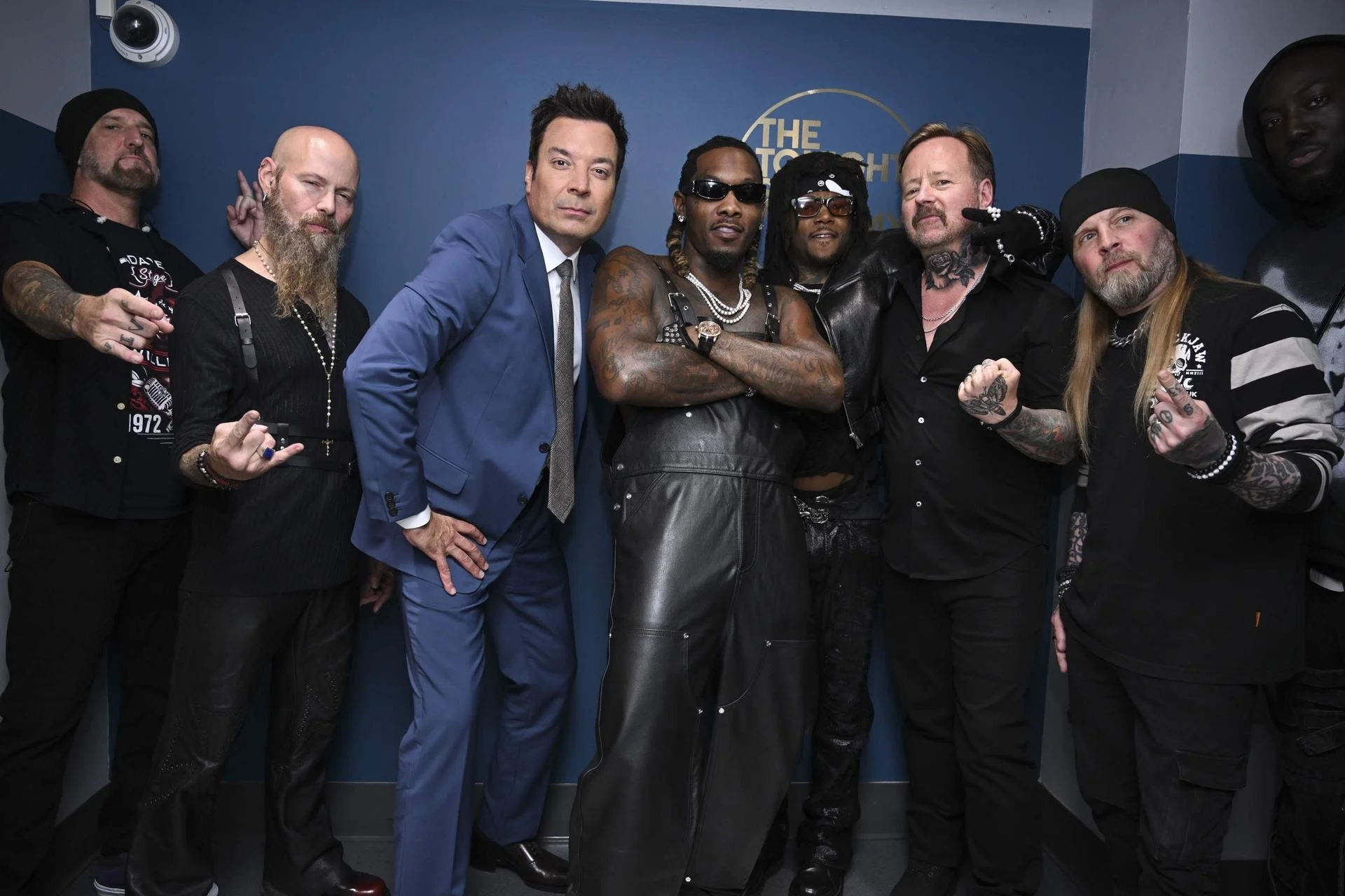 Offset, JID, and Drowning Pool Flip Chairs and Stun in Jimmy Fallon Performance