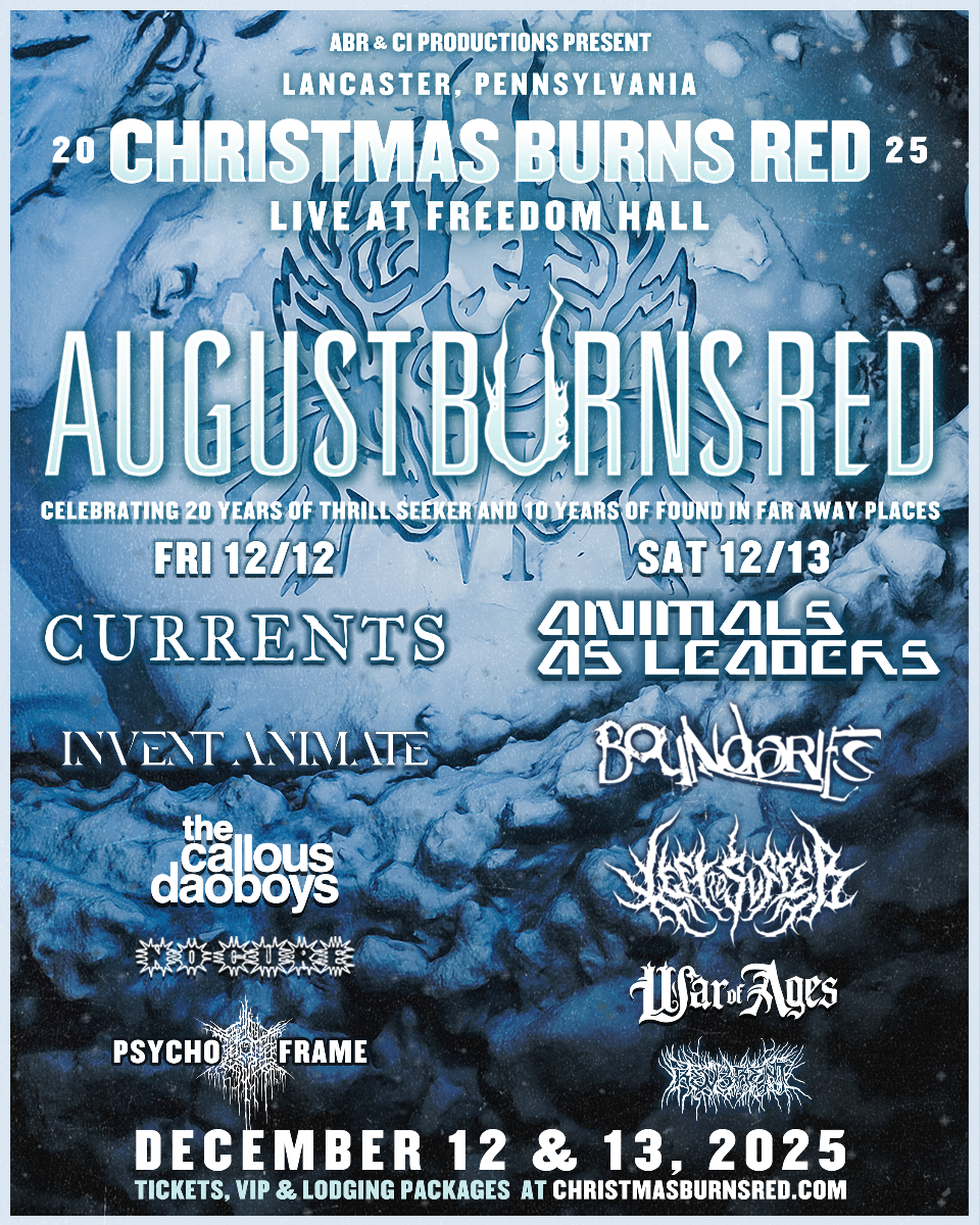 Heavy Hitters: August Burns Red Reveal Final Christmas Burns Red 2025 Lineup