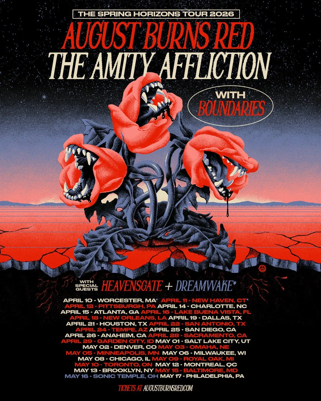 August Burns Red &amp; The Amity Affliction announce a kick-ass 2026 co-headlining tour