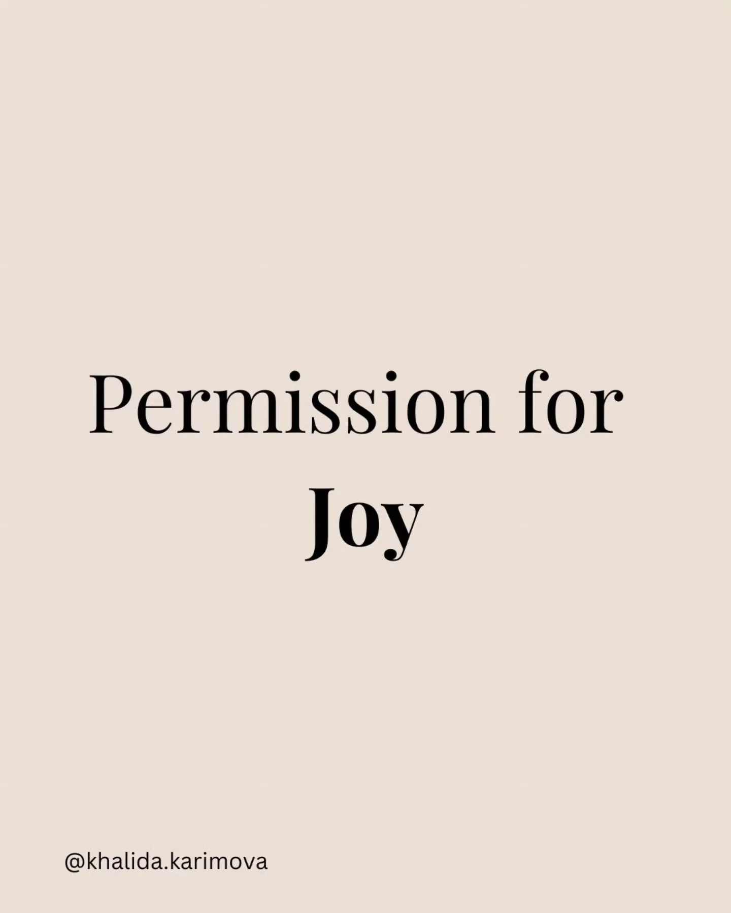 How often do we catch ourselves thinking&hellip;
&ldquo;I&rsquo;ll relax when this is done&rdquo;
&ldquo;I&rsquo;ll enjoy myself once I&rsquo;ve earned it&rdquo;

I notice this in myself too sometimes.

Like joy has to come&nbsp;after&nbsp;everything